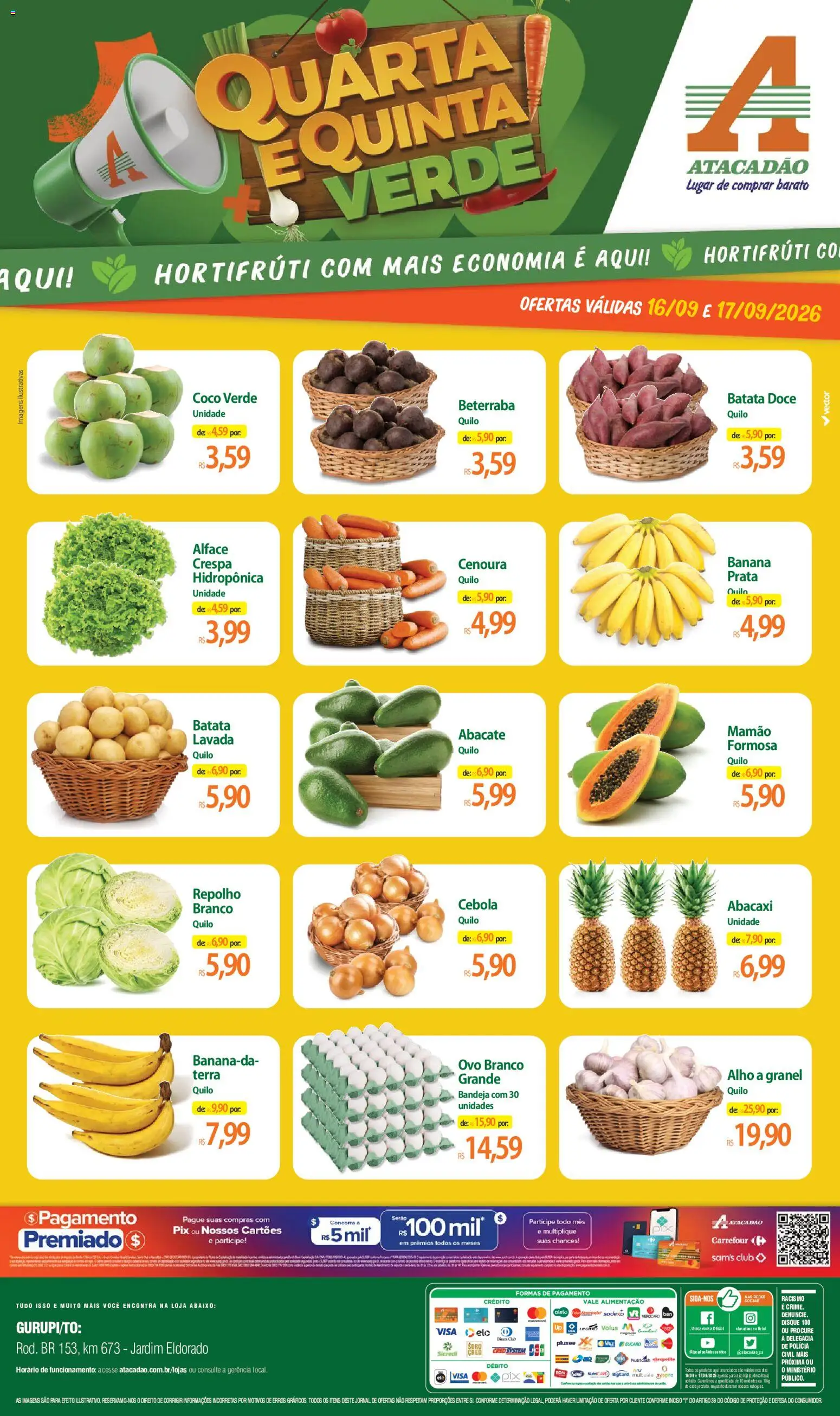 Pré-Visualização do folheto "Atacadão ofertas - TO" da loja Atacadão válido a partir de 16/09/2026