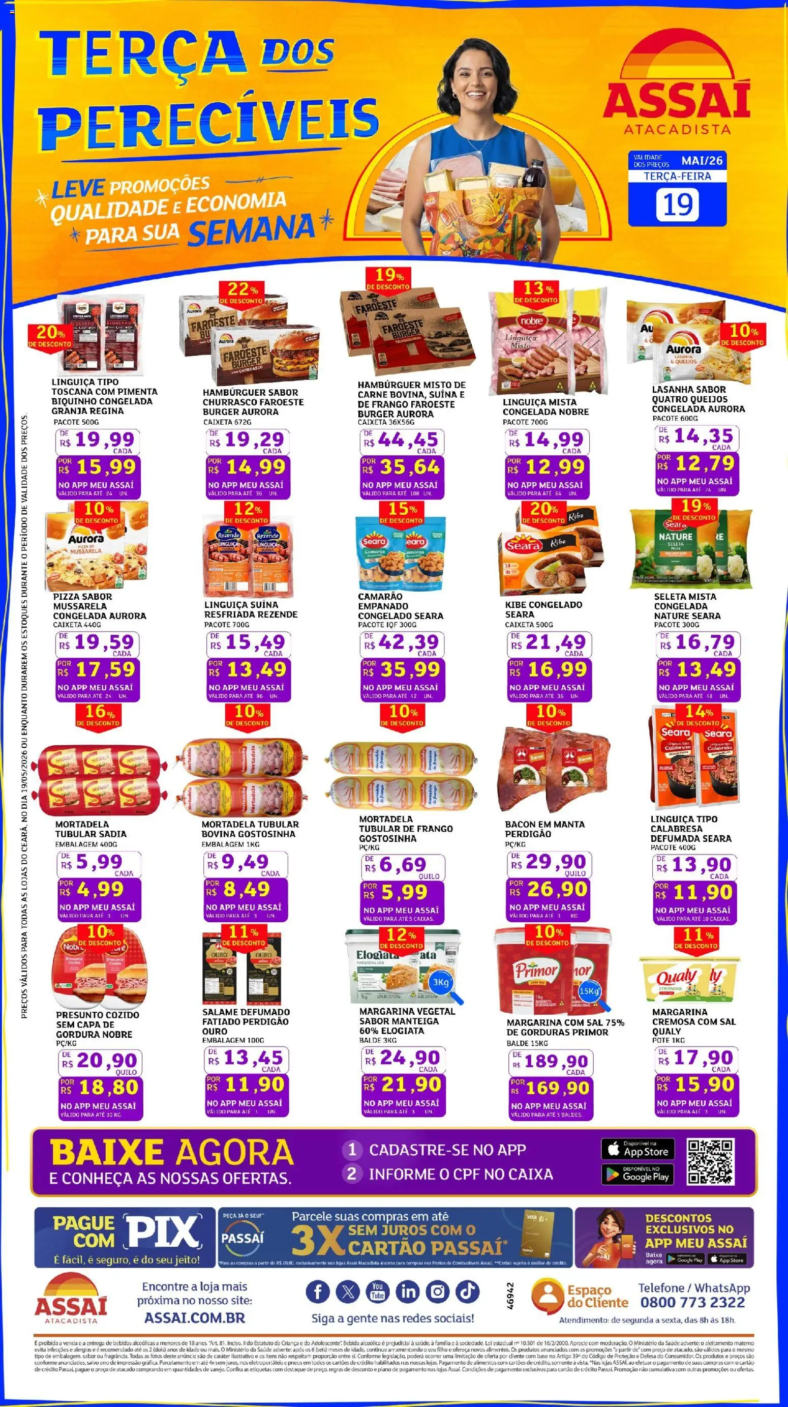 Pré-Visualização do folheto "Assaí Atacadista ofertas - CE" da loja Assaí Atacadista válido a partir de 19/05/2026