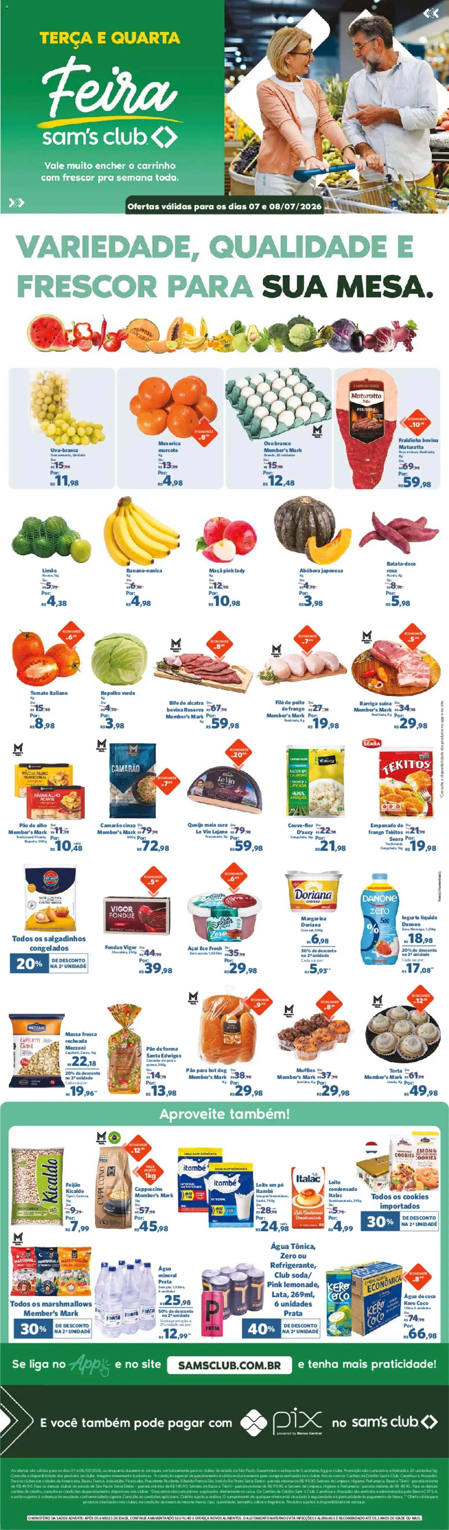 Pré-Visualização do folheto "Sam's Club - Ofertas da semana" da loja Sam's Club válido a partir de 07/07/2026