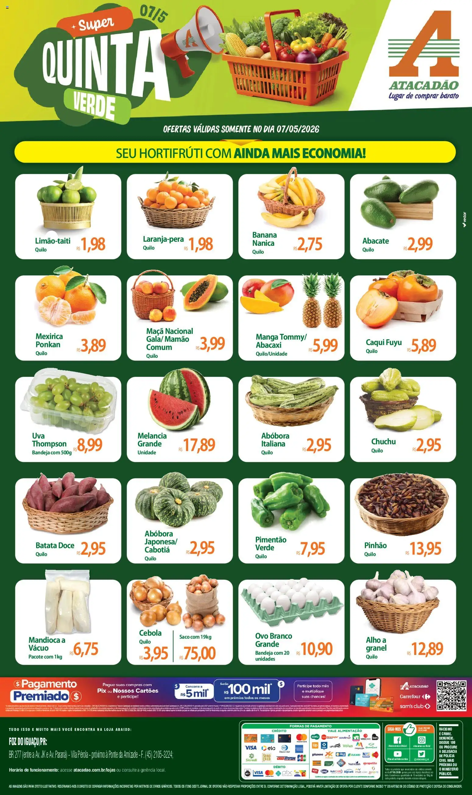 Pré-Visualização do folheto "Atacadão ofertas - PR" da loja Atacadão válido a partir de 07/05/2026