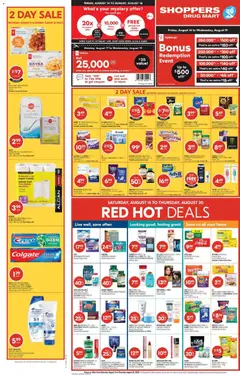 Un aperçu du dépliant Shoppers weekly flyer / circulaire du magasin Shoppers est valide à partir 14 août 2026