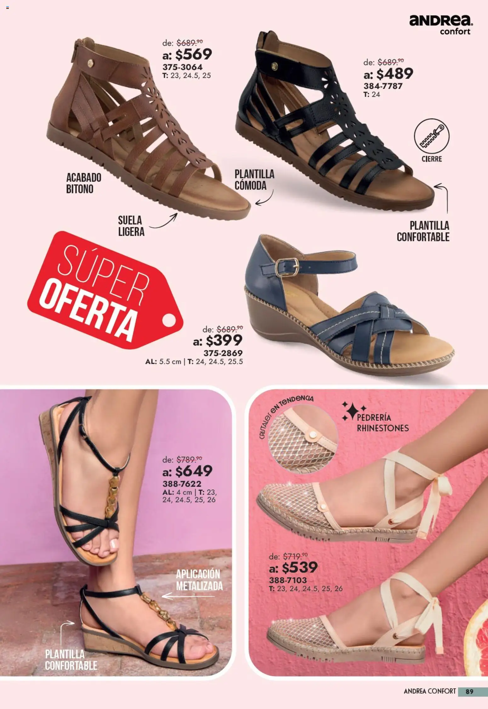 Vista previa las ofertas de la tienda Andrea - Andrea catálogo Outlet desde el 13/09/2026 