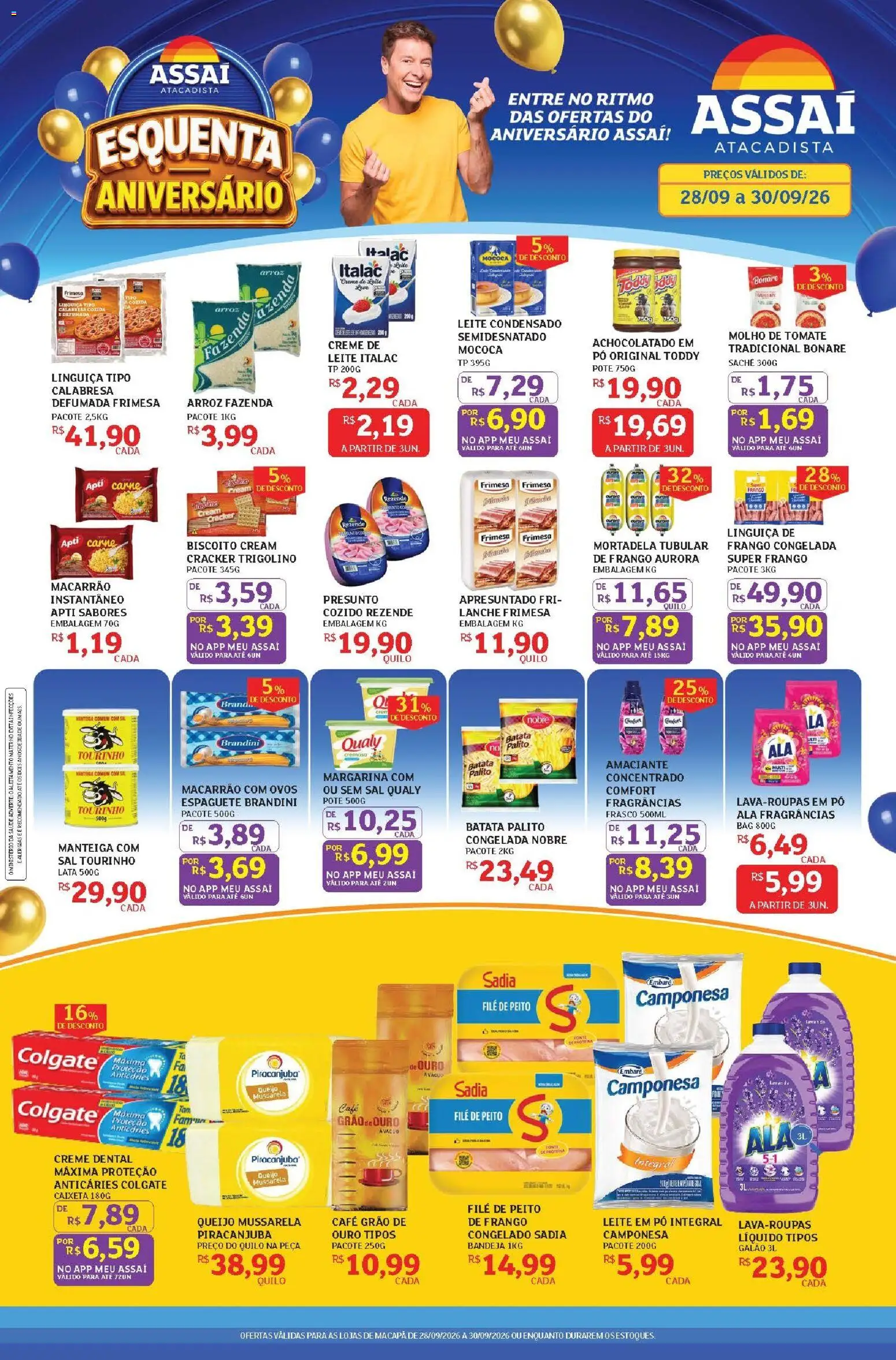 Pré-Visualização do folheto "Assaí Atacadista ofertas - AP" da loja Assaí Atacadista válido a partir de 28/09/2026