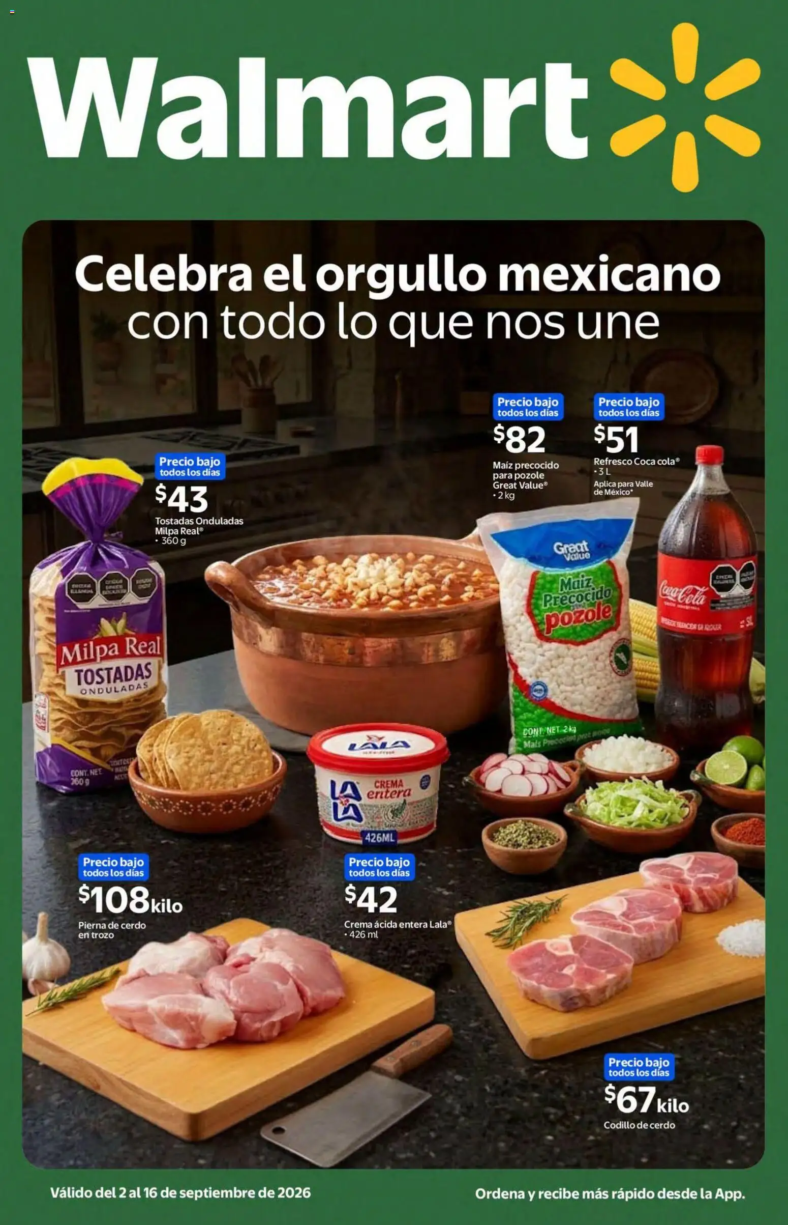 Vista previa las ofertas de la tienda Walmart - Walmart folleto Celebra el orgullo mexicano con todo lo que nos une desde el 02/09/2026 