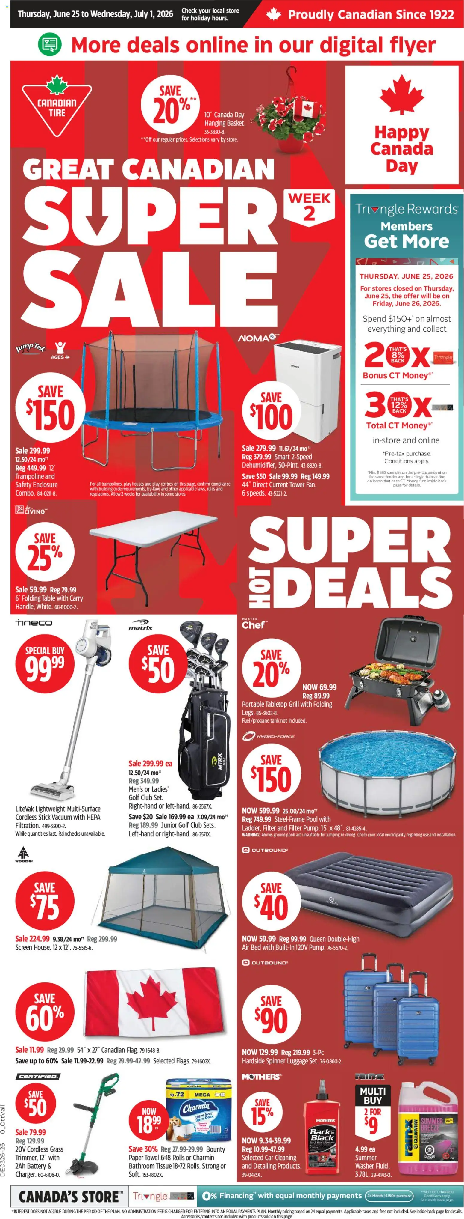 Preview of leaflet Canadian Tire weekly flyer from shop Canadian Tire is valid from Jun 25, 2026