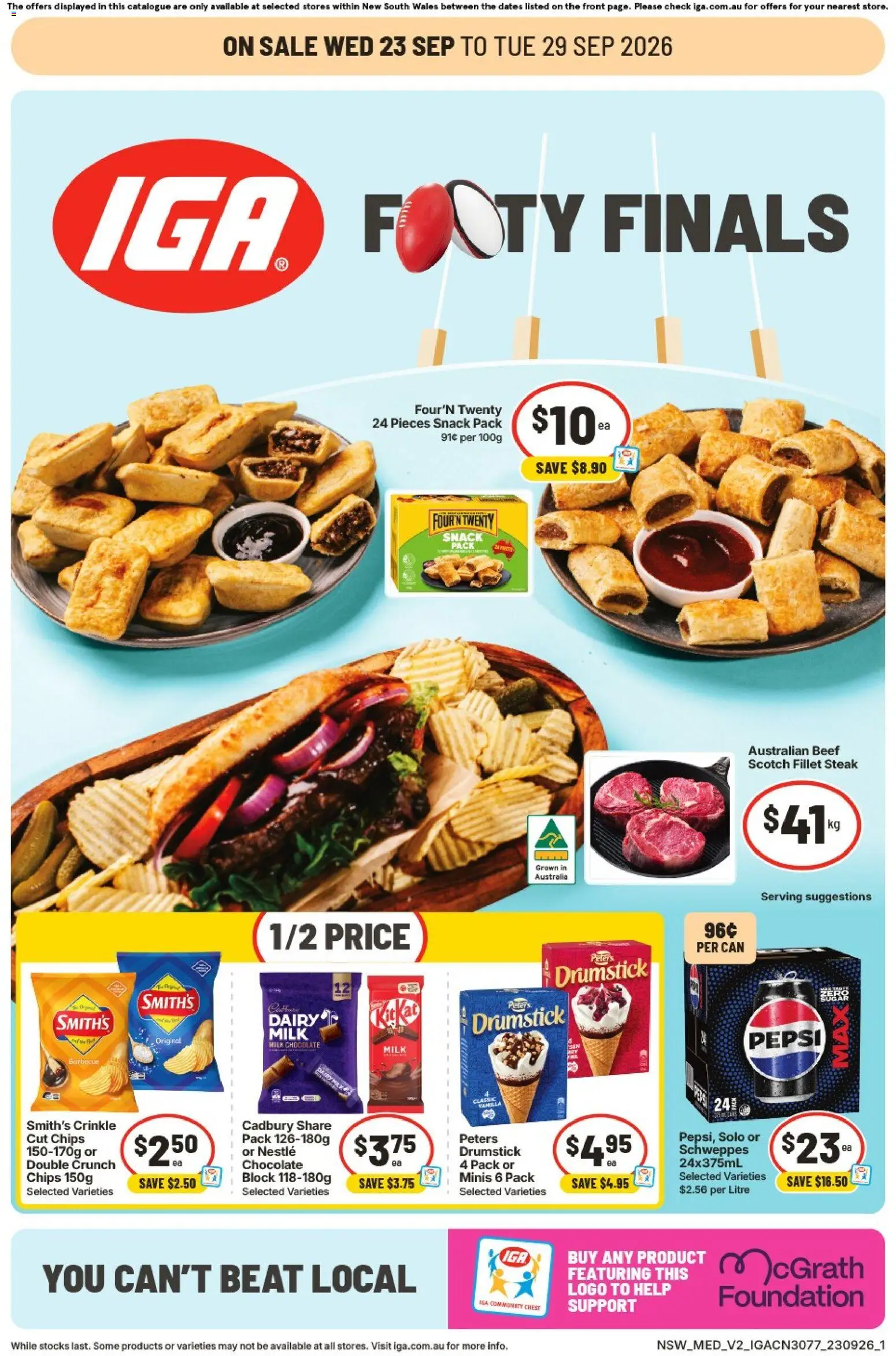 Preview of catalogue IGA catalogue Ainslie from shop IGA valid 23/09/2026