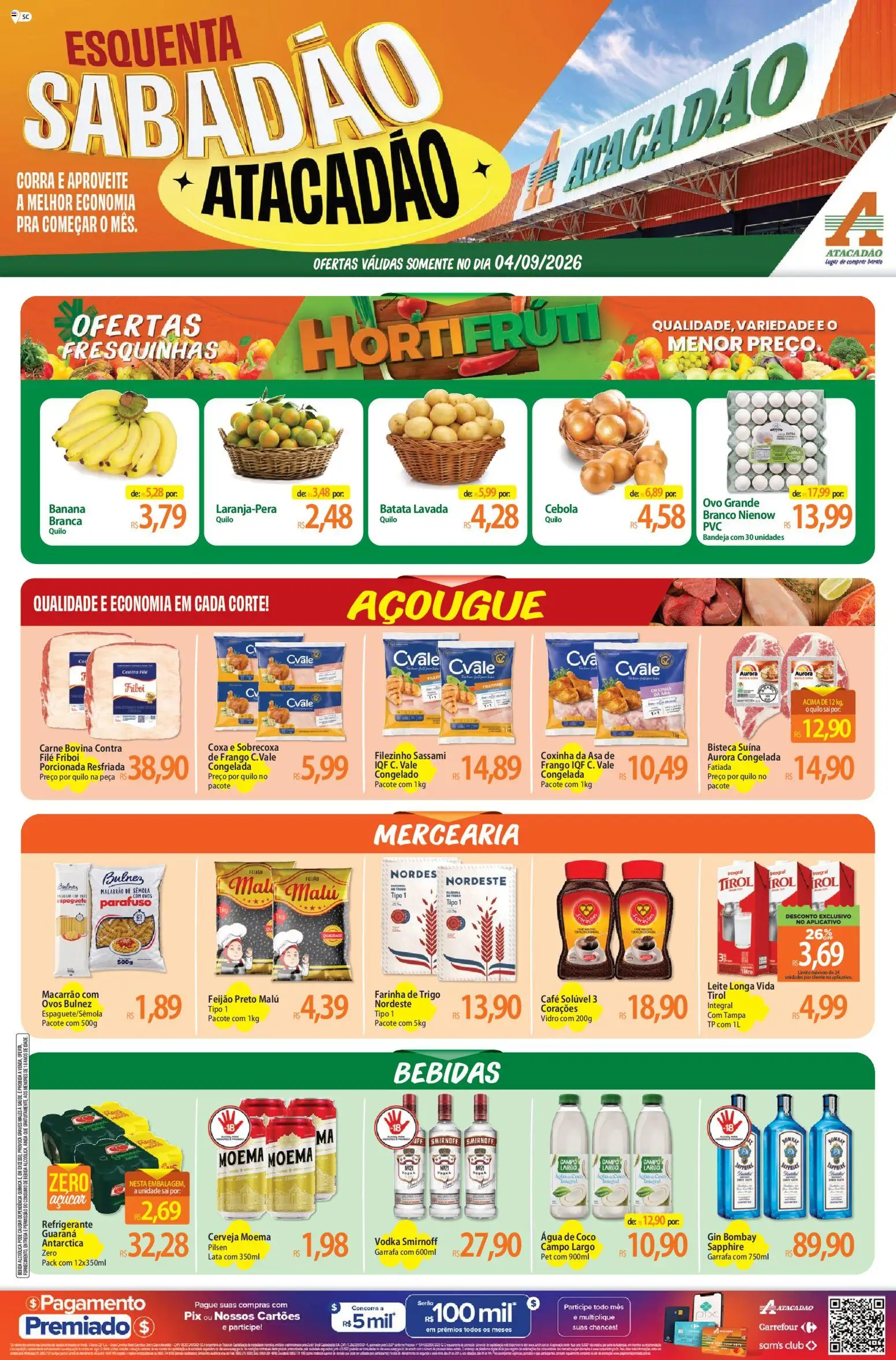 Pré-Visualização do folheto "Atacadão ofertas - SC" da loja Atacadão válido a partir de 04/09/2026