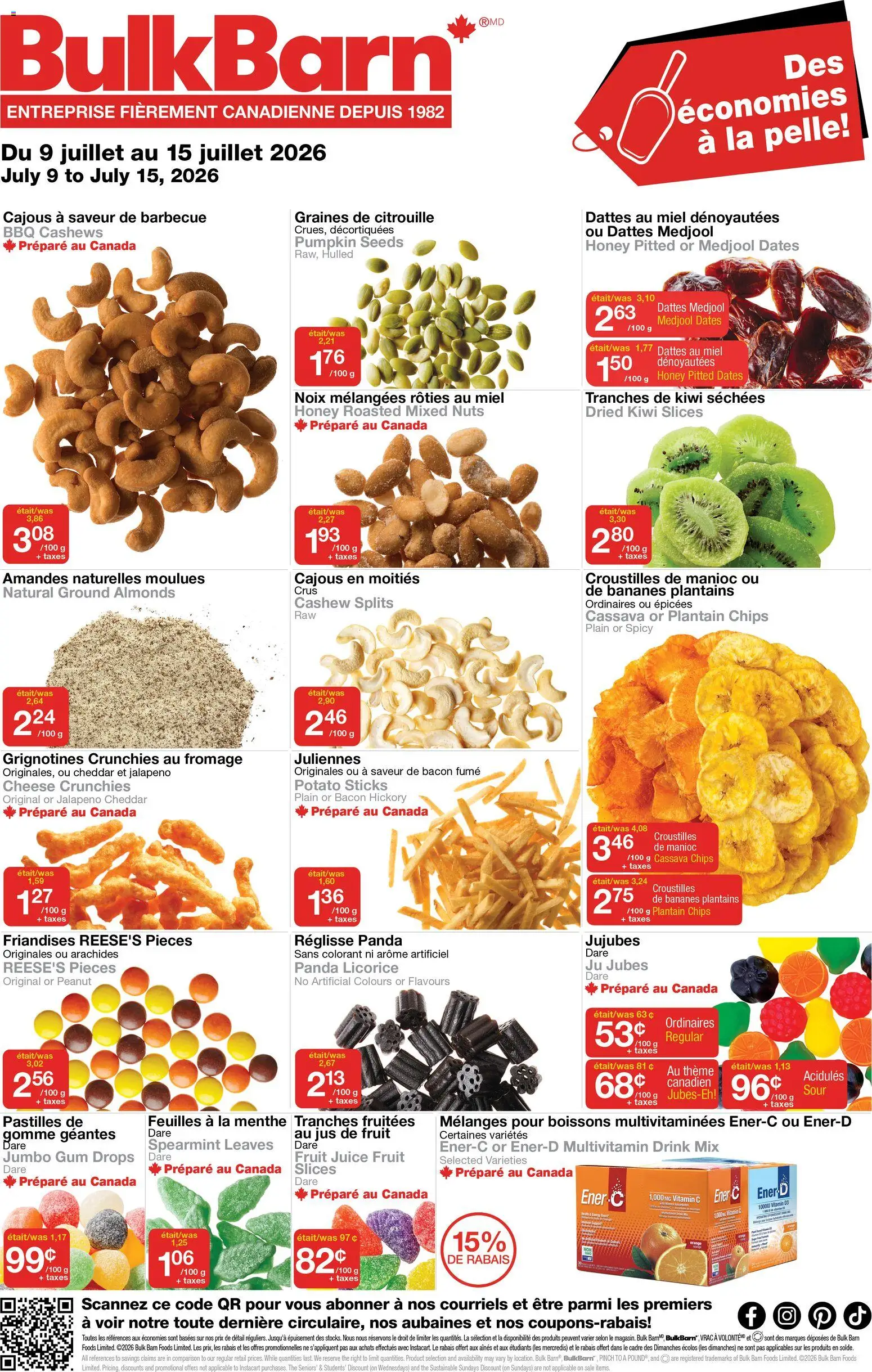 Preview of leaflet Bulk Barn weekly flyer / circulaire from shop Bulk Barn is valid from Jul 09, 2026