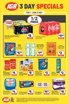 Preview of catalogue IGA 3 day special WA from shop IGA valid 01/05/2026