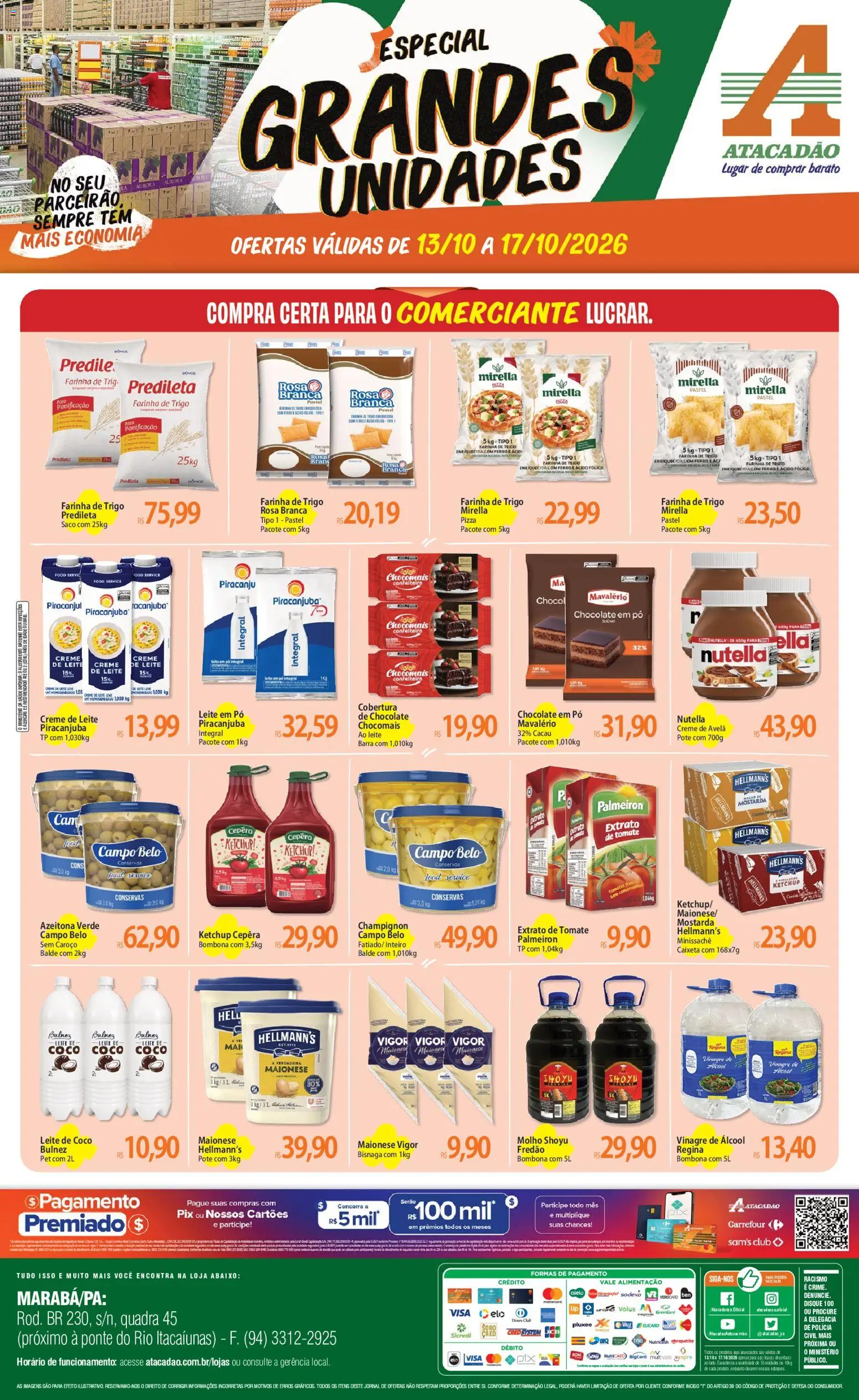 Pré-Visualização do folheto "Atacadão ofertas - PA" da loja Atacadão válido a partir de 13/10/2026