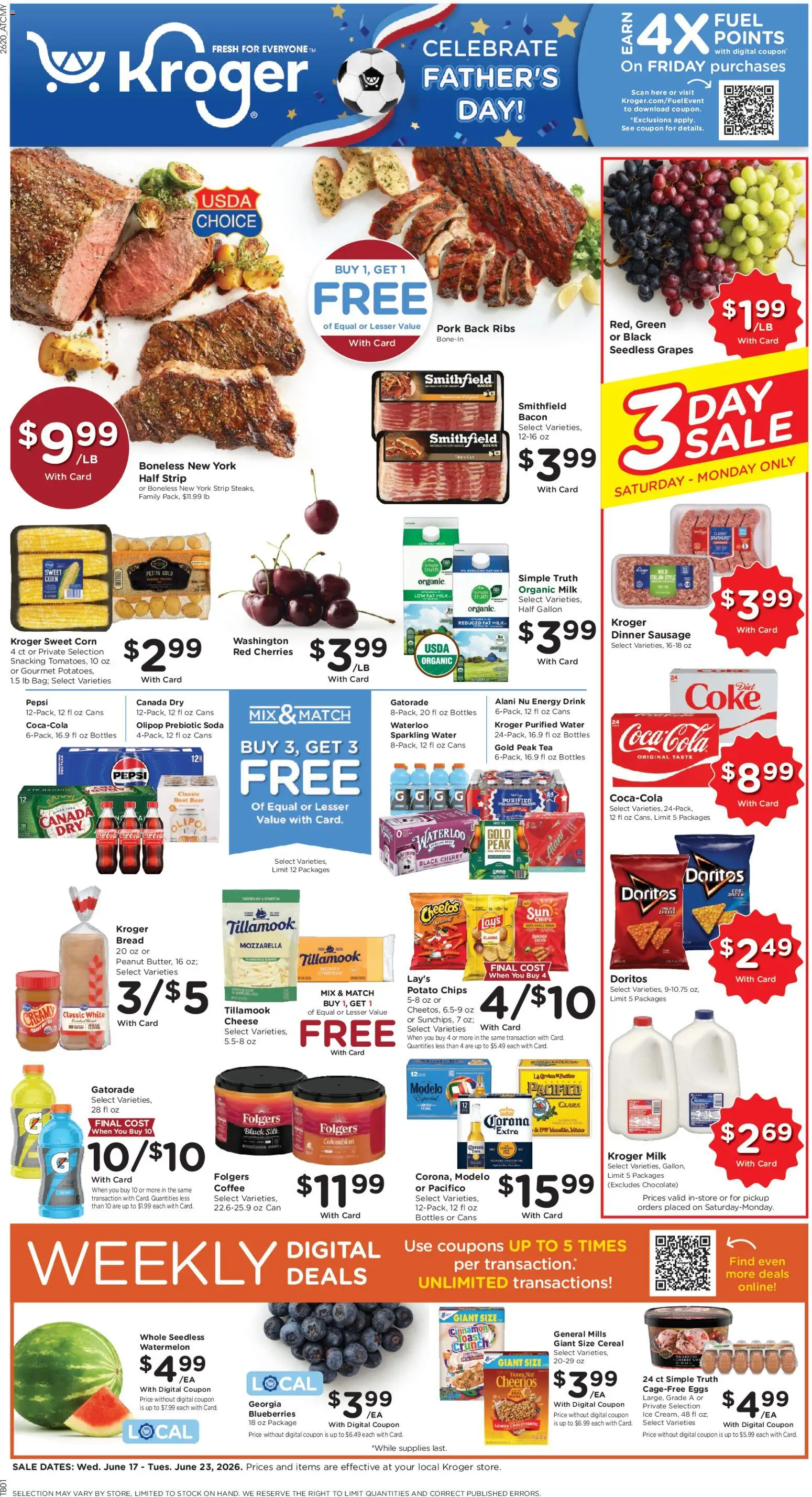 KROGER Weekly ad from 06/17/2026 >> Ad for next week