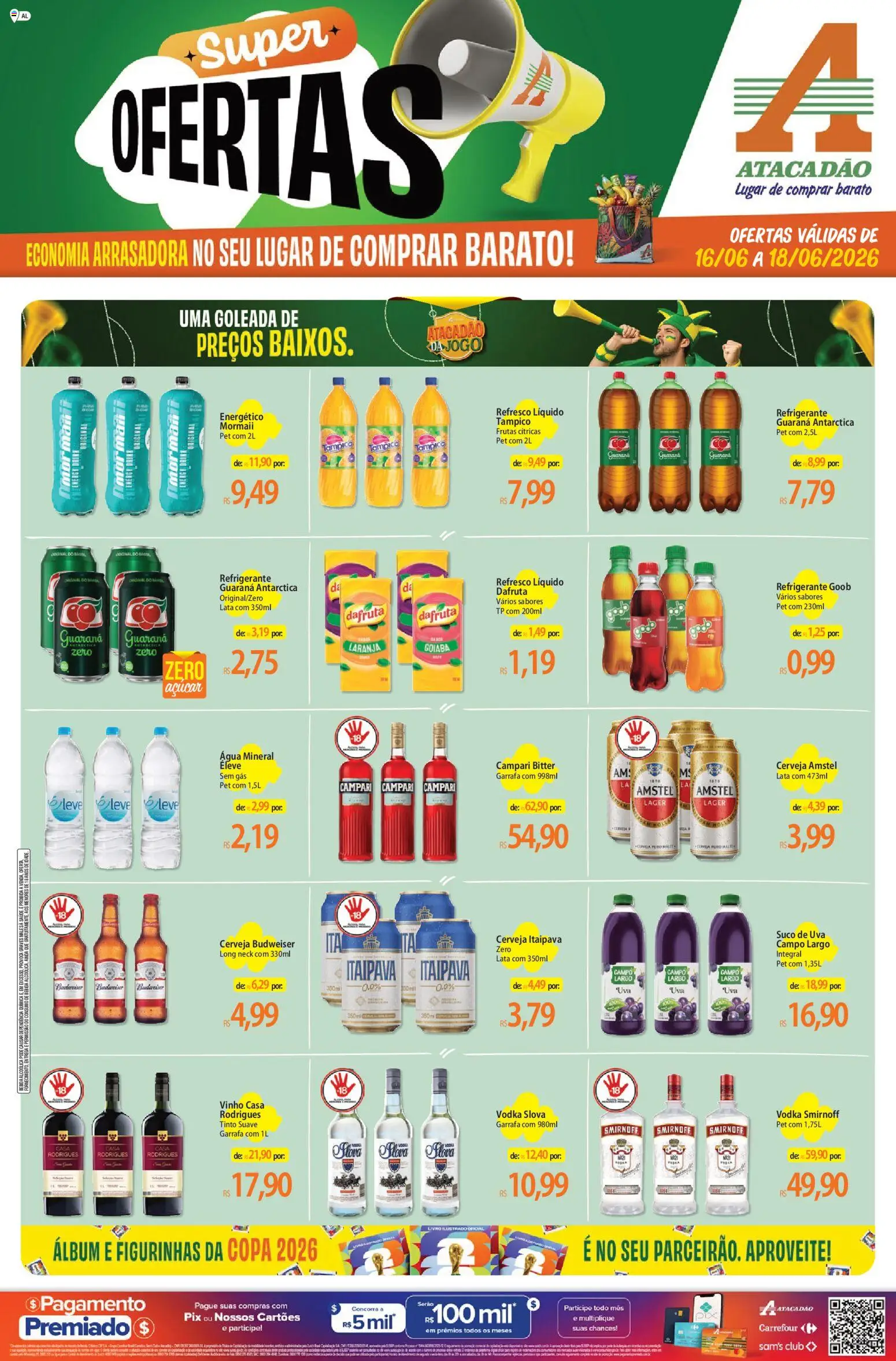 Pré-Visualização do folheto "Atacadão ofertas - AL" da loja Atacadão válido a partir de 16/06/2026