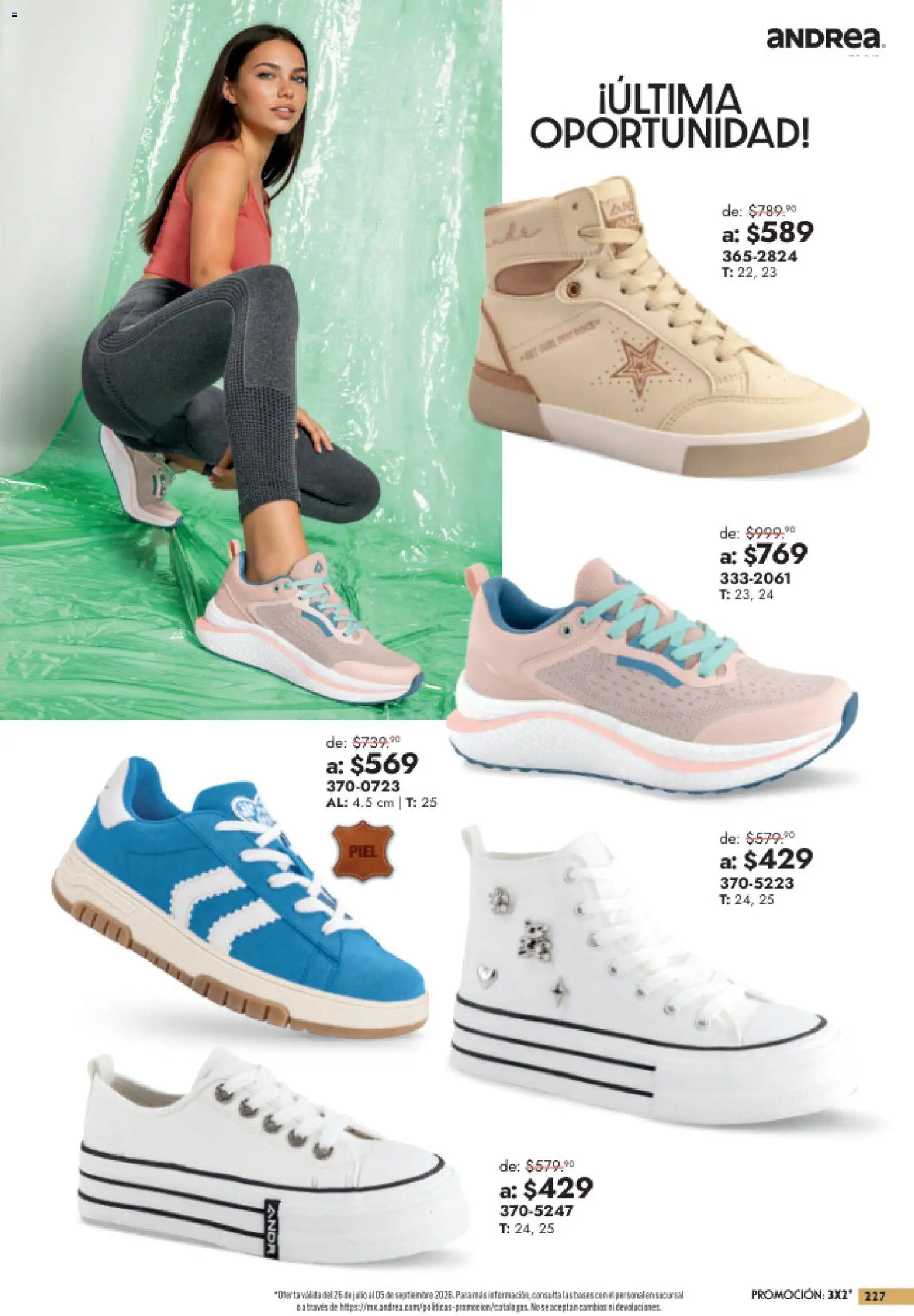 Vista previa las ofertas de la tienda Andrea - Andrea catálogo Outlet desde el 26/07/2026 