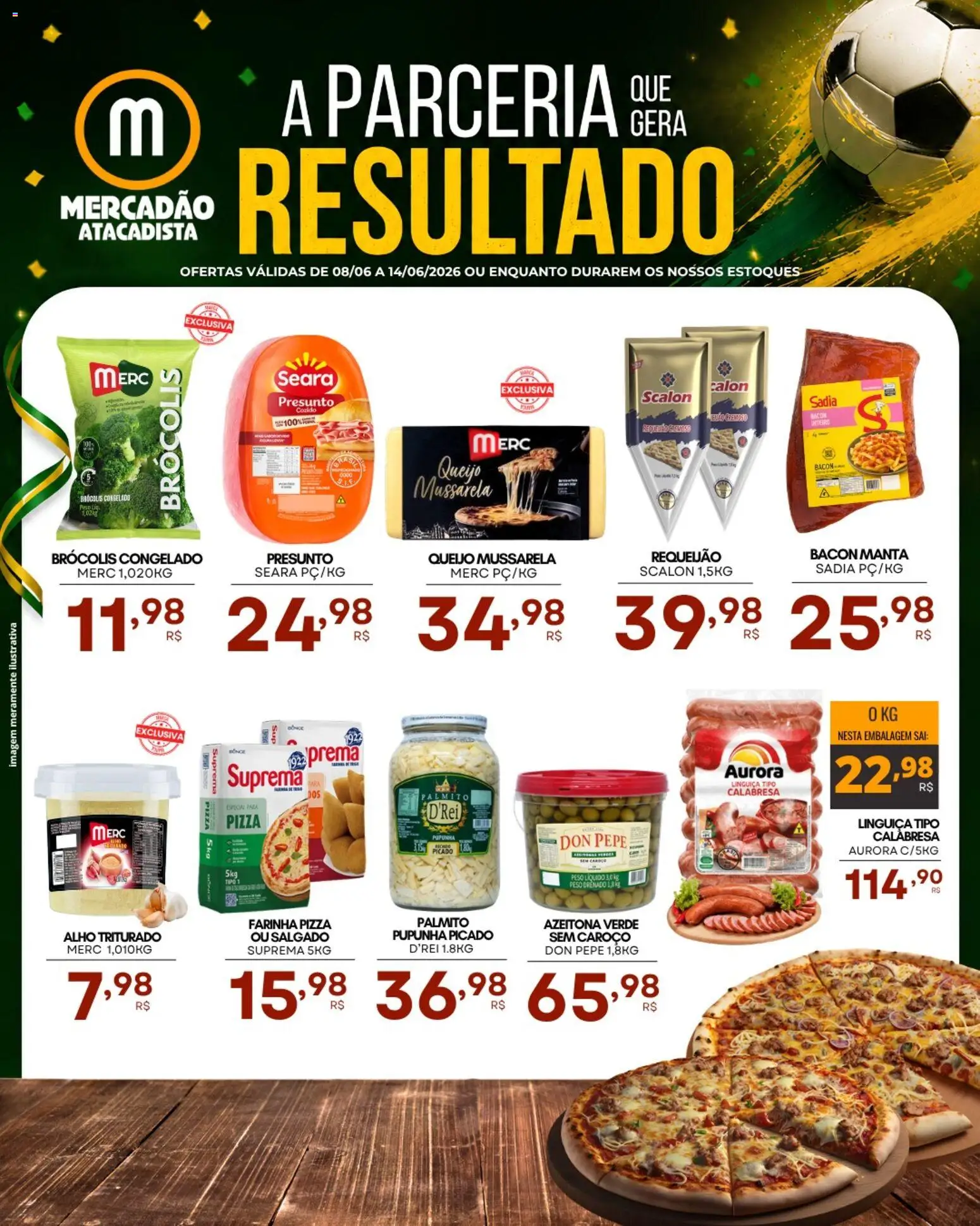 Pré-Visualização do folheto "Mercadão Atacadista - Ofertas da semana" da loja Mercadão Atacadista válido a partir de 08/06/2026