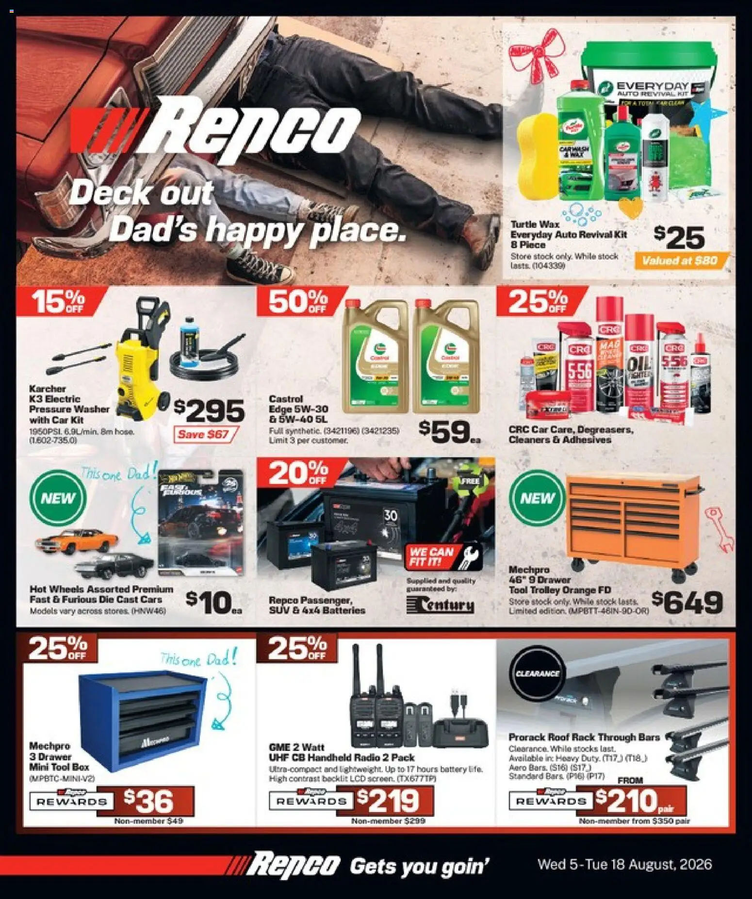 Preview of catalogue Repco catalogue from shop Repco valid 5 Aug 2026