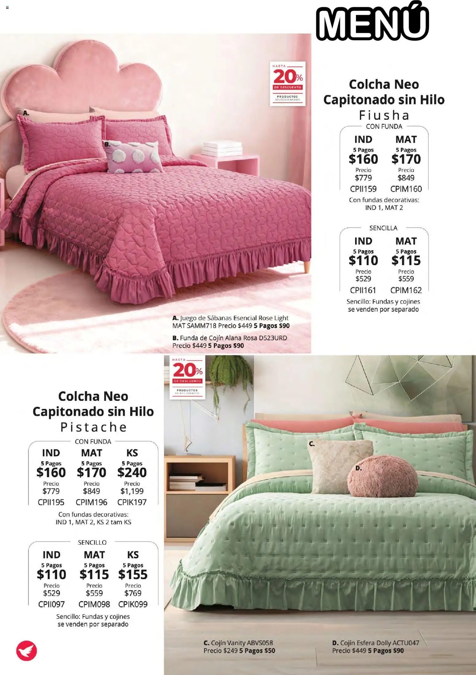Vista previa las ofertas de la tienda Colchas Concord - Colchas Concord catálogo desde el 01/08/2026 