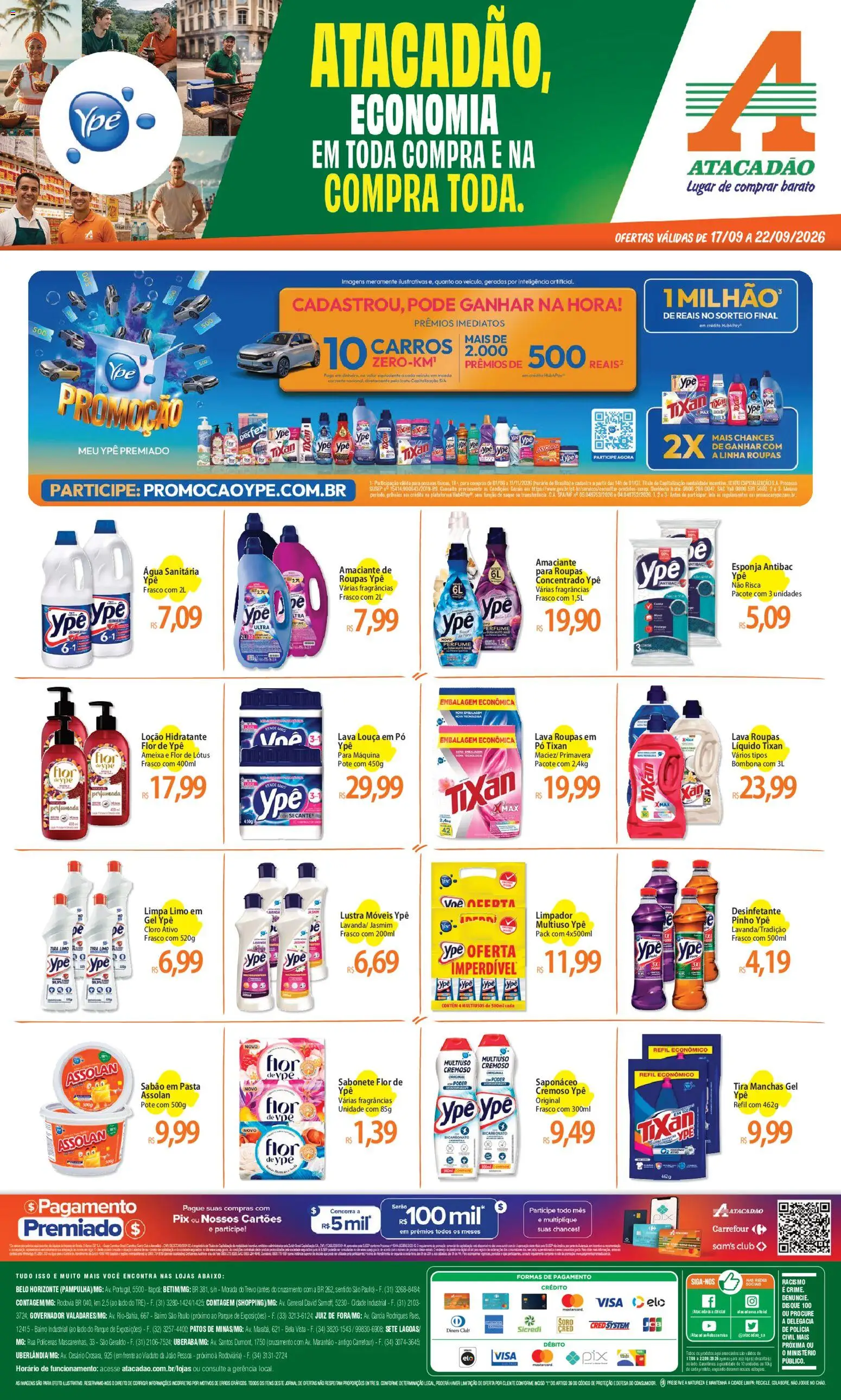 Pré-Visualização do folheto "Atacadão ofertas - MG" da loja Atacadão válido a partir de 17/09/2026