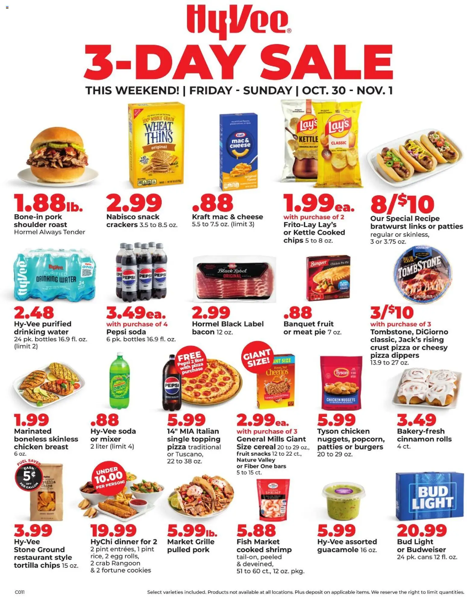 Ad Preview of HyVee HyVee Special Sales from 10/30/2026