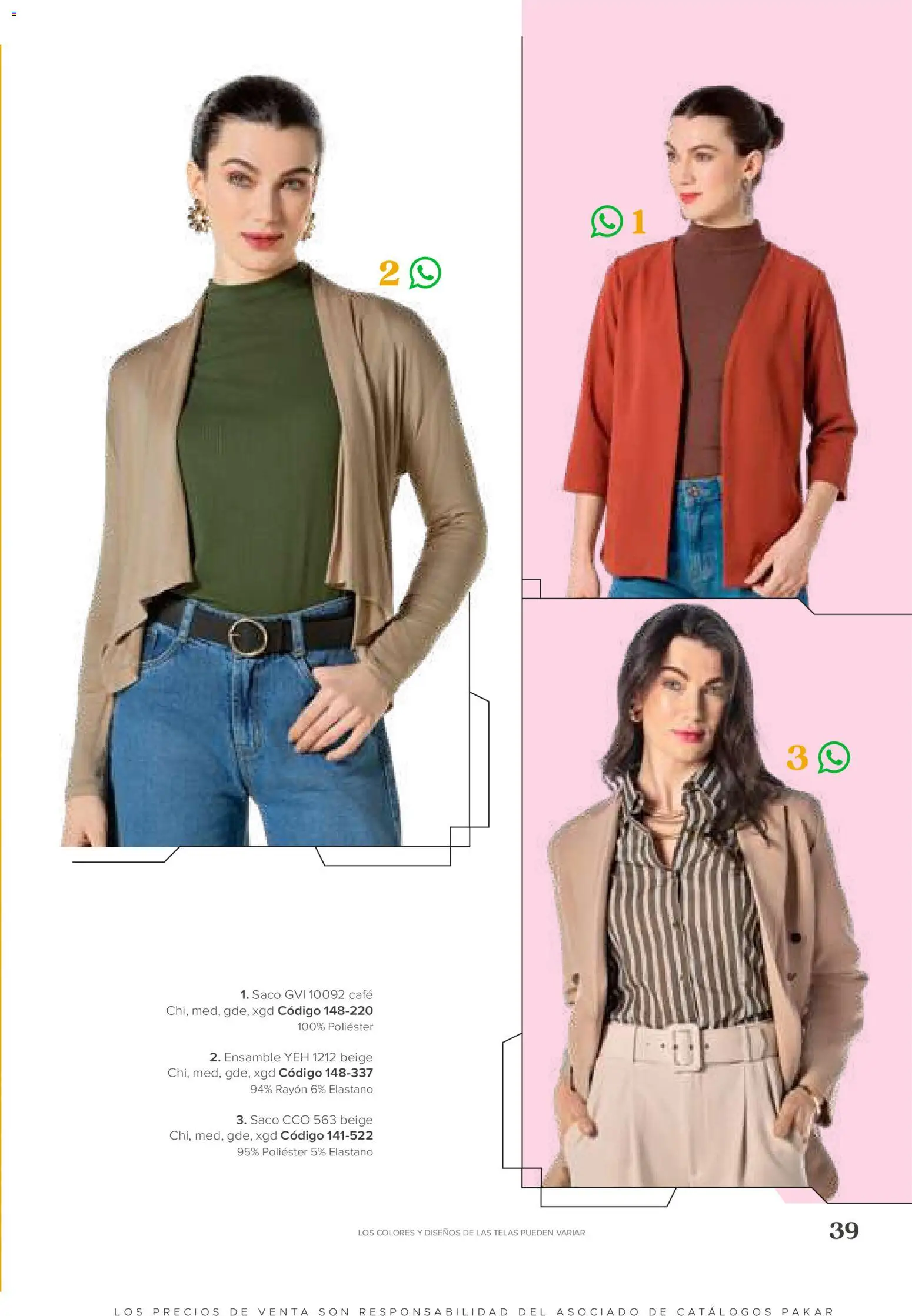 Vista previa las ofertas de la tienda SC Pakar - SC Pakar catálogo Ropa desde el 31/07/2026 