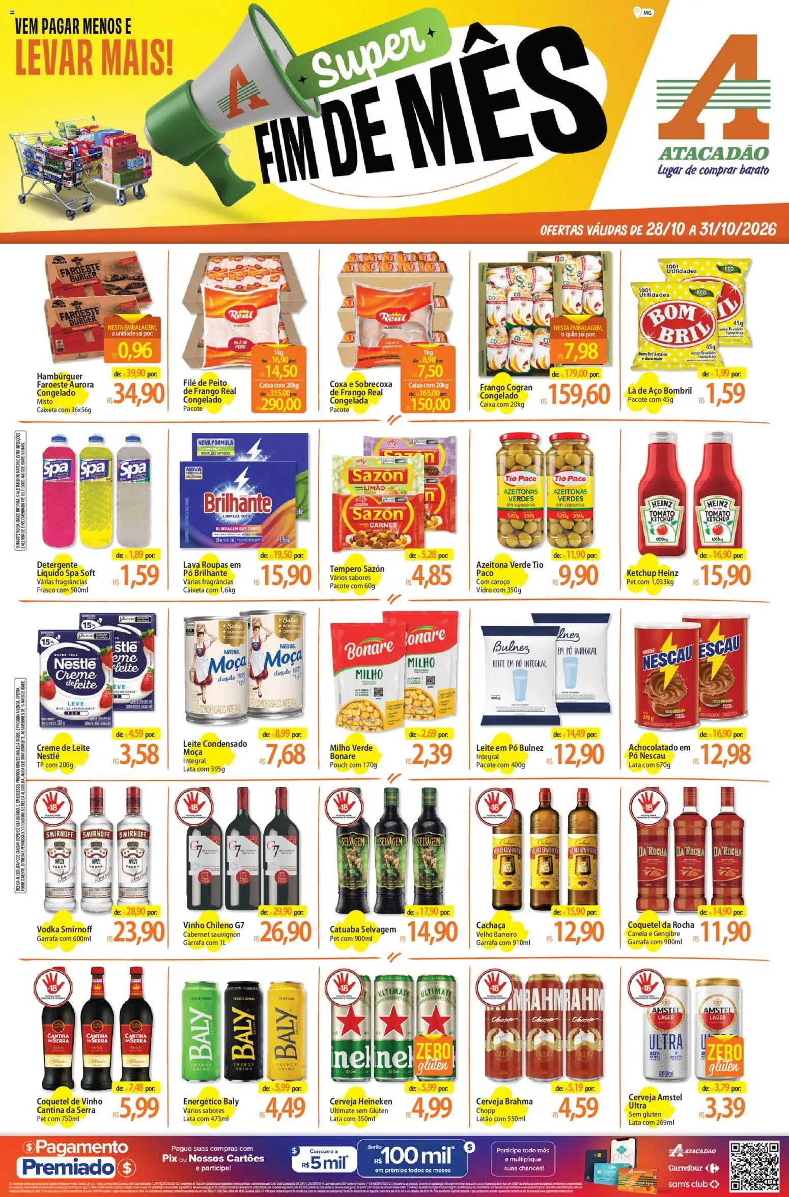 Pré-Visualização do folheto "Atacadão ofertas - MG" da loja Atacadão válido a partir de 28/10/2026