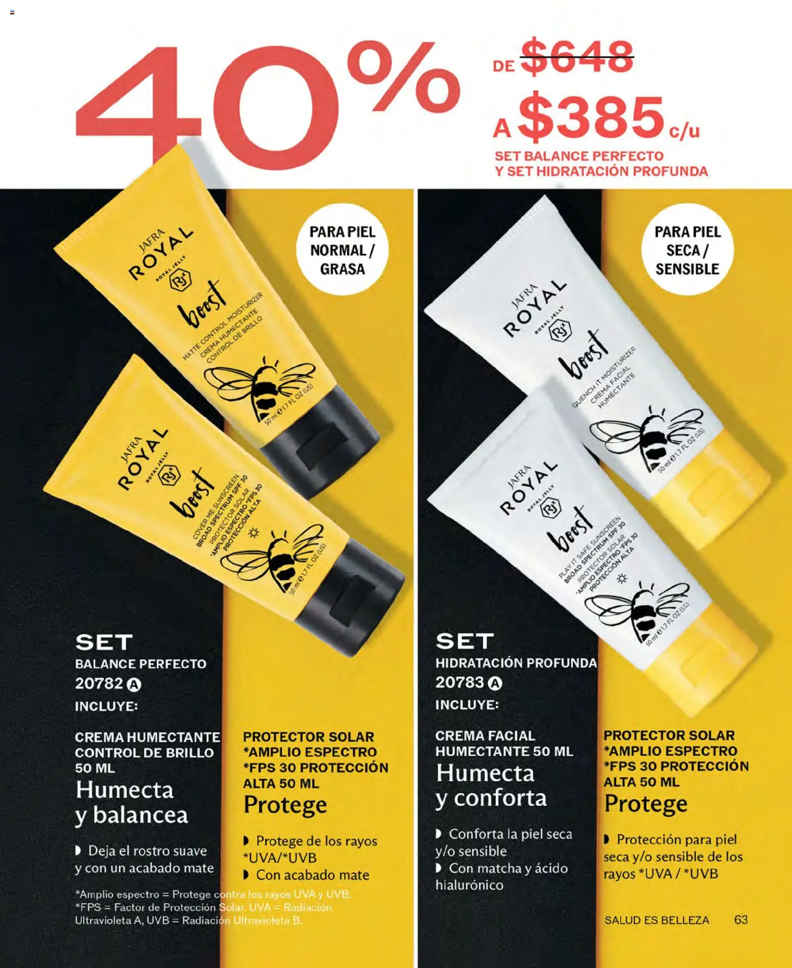 Vista previa las ofertas de la tienda JAFRA - JAFRA catálogo desde el 01/09/2026 - Matcha, Protector solar, Uva, Crema, Mate, Brillo, Crema facial