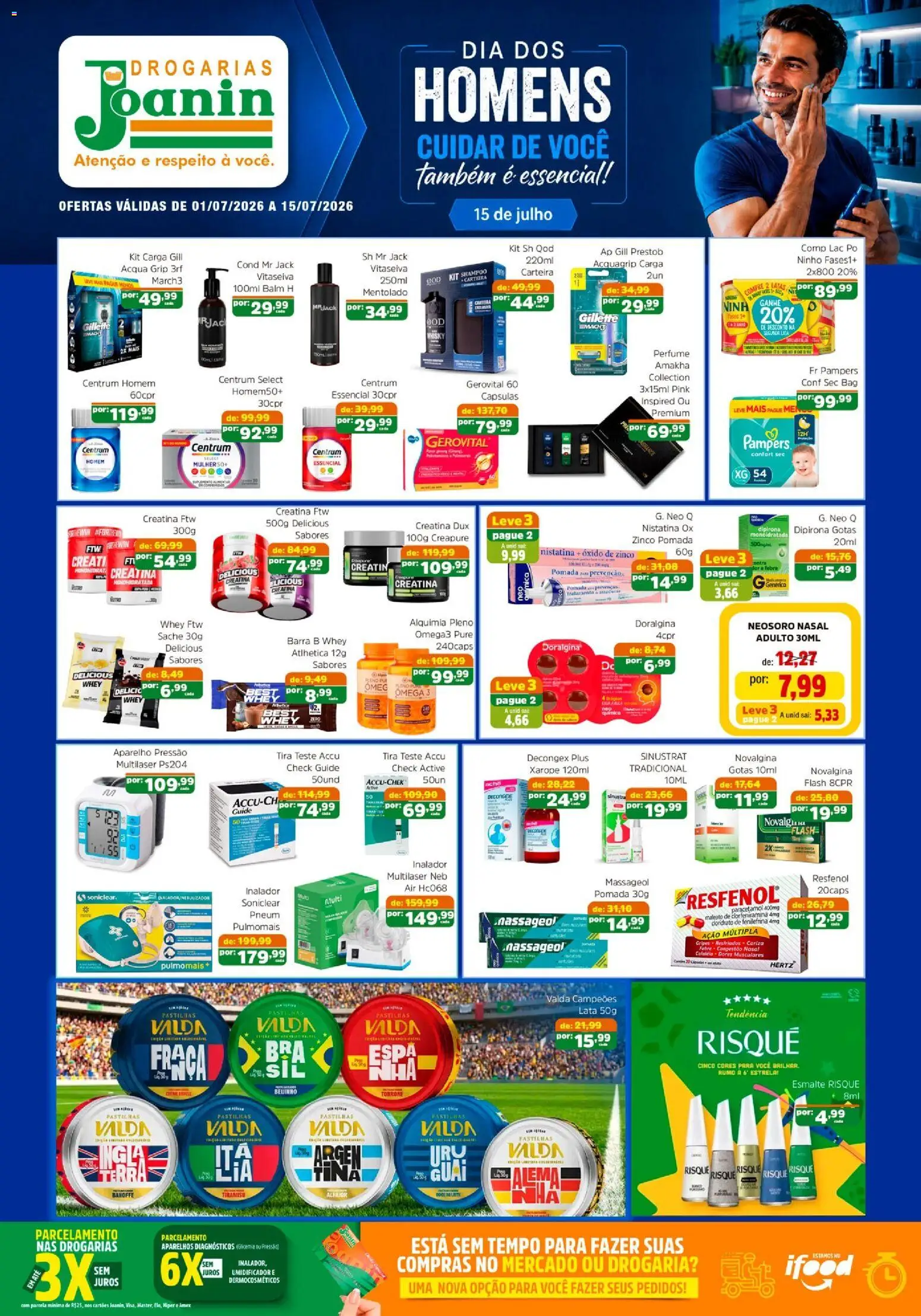 Pré-Visualização do folheto "Supermercados Joanin ofertas Drogaria" da loja Supermercados Joanin válido a partir de 01/07/2026