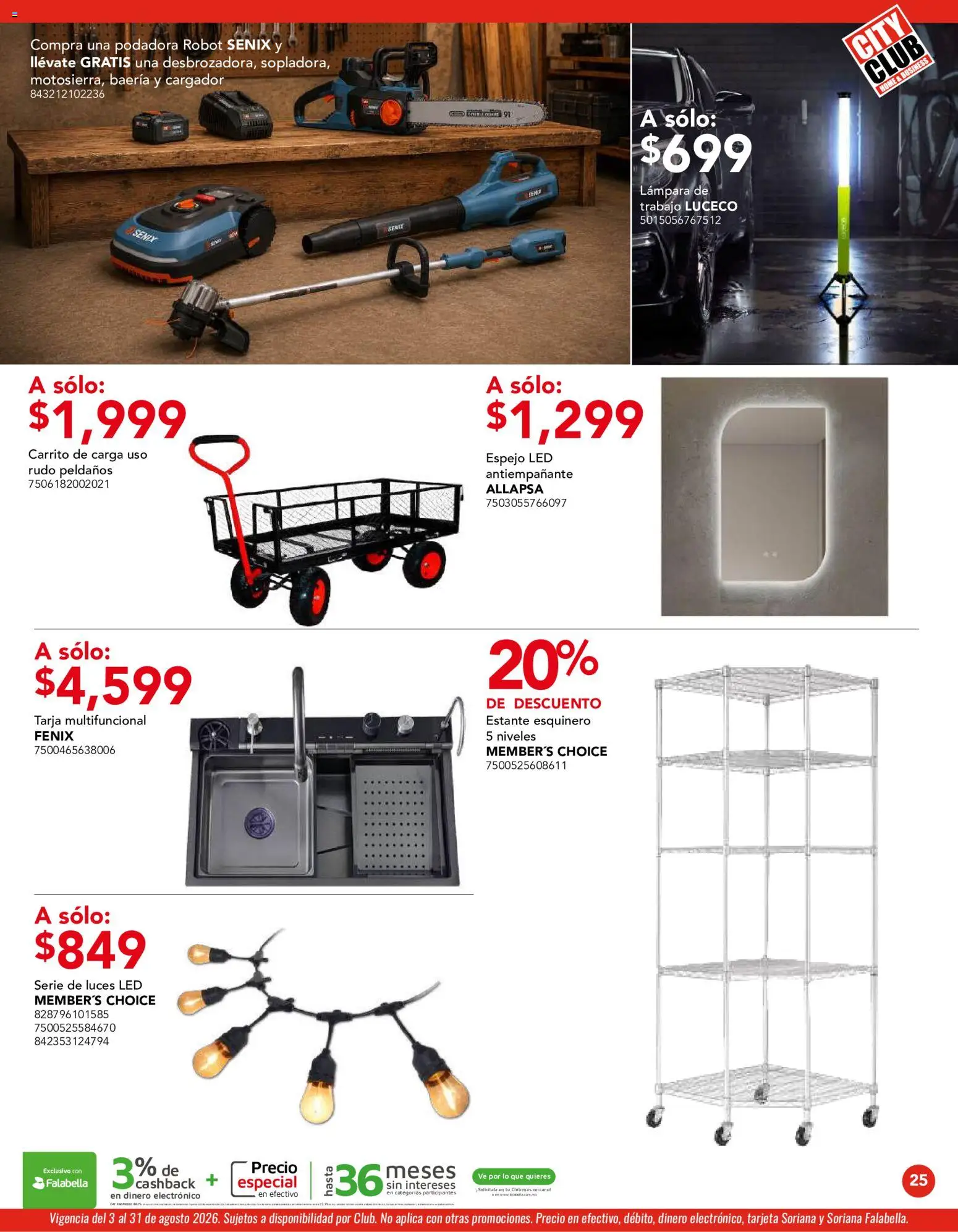 Vista previa las ofertas de la tienda City Club - City Club catálogo desde el 03/08/2026 
