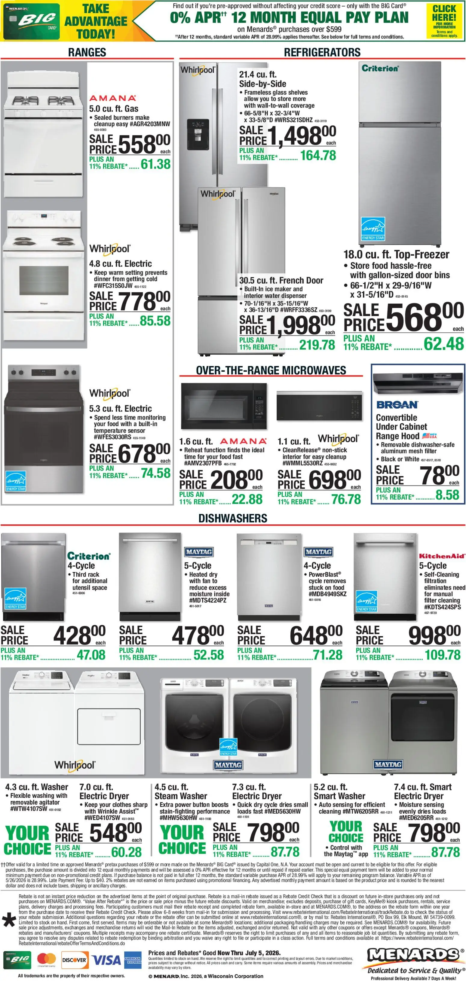 Ad Preview of Menards Menards Ad from 06/24/2026
