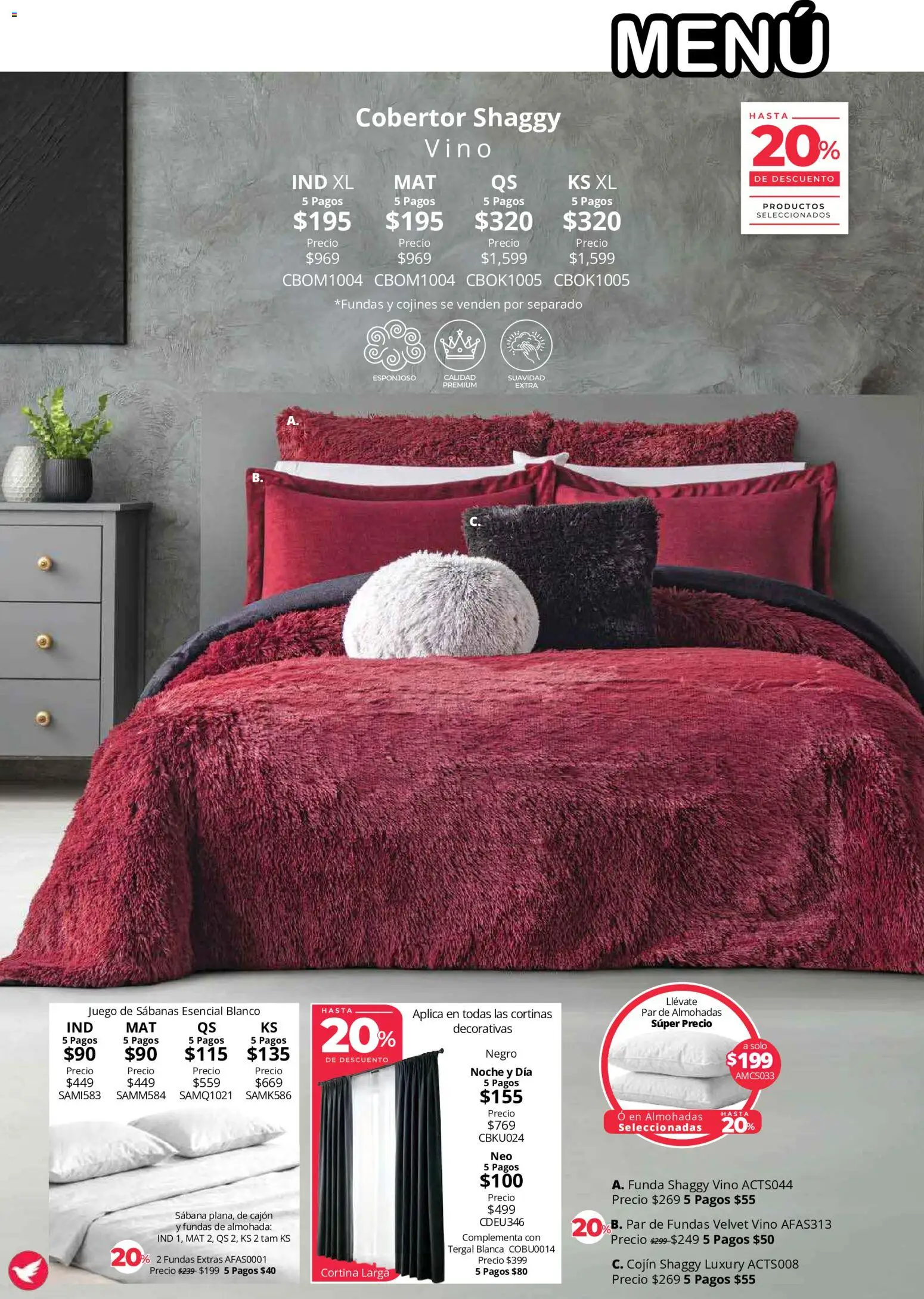 Vista previa las ofertas de la tienda Colchas Concord - Colchas Concord catálogo Colección Cobertor desde el 01/08/2026 