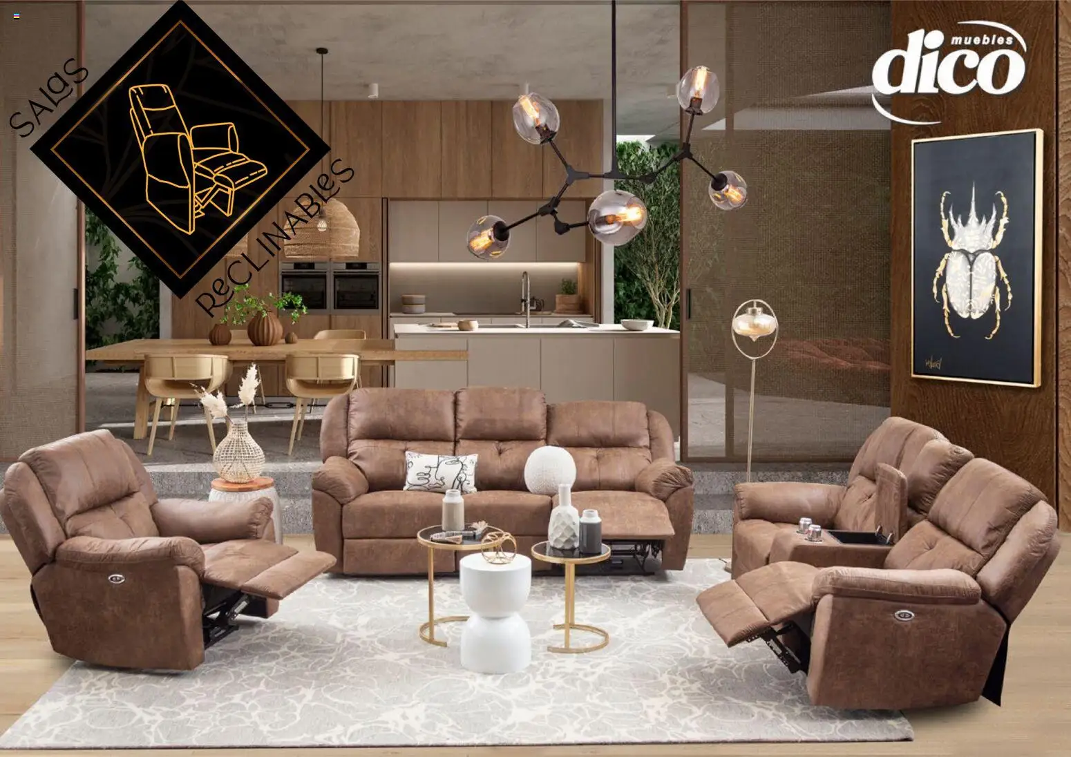 Vista previa las ofertas de la tienda Muebles Dico - Catálogo Salas reclinables desde el 01/01/2026 