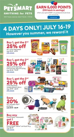Preview of leaflet Petsmart - Weekend Flyer from shop Petsmart is valid from Jul 16, 2026