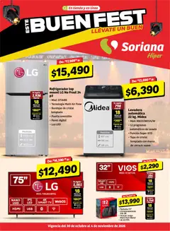 Vista previa las ofertas de la tienda Soriana - Soriana Buen Fest desde el 30/10/2026 