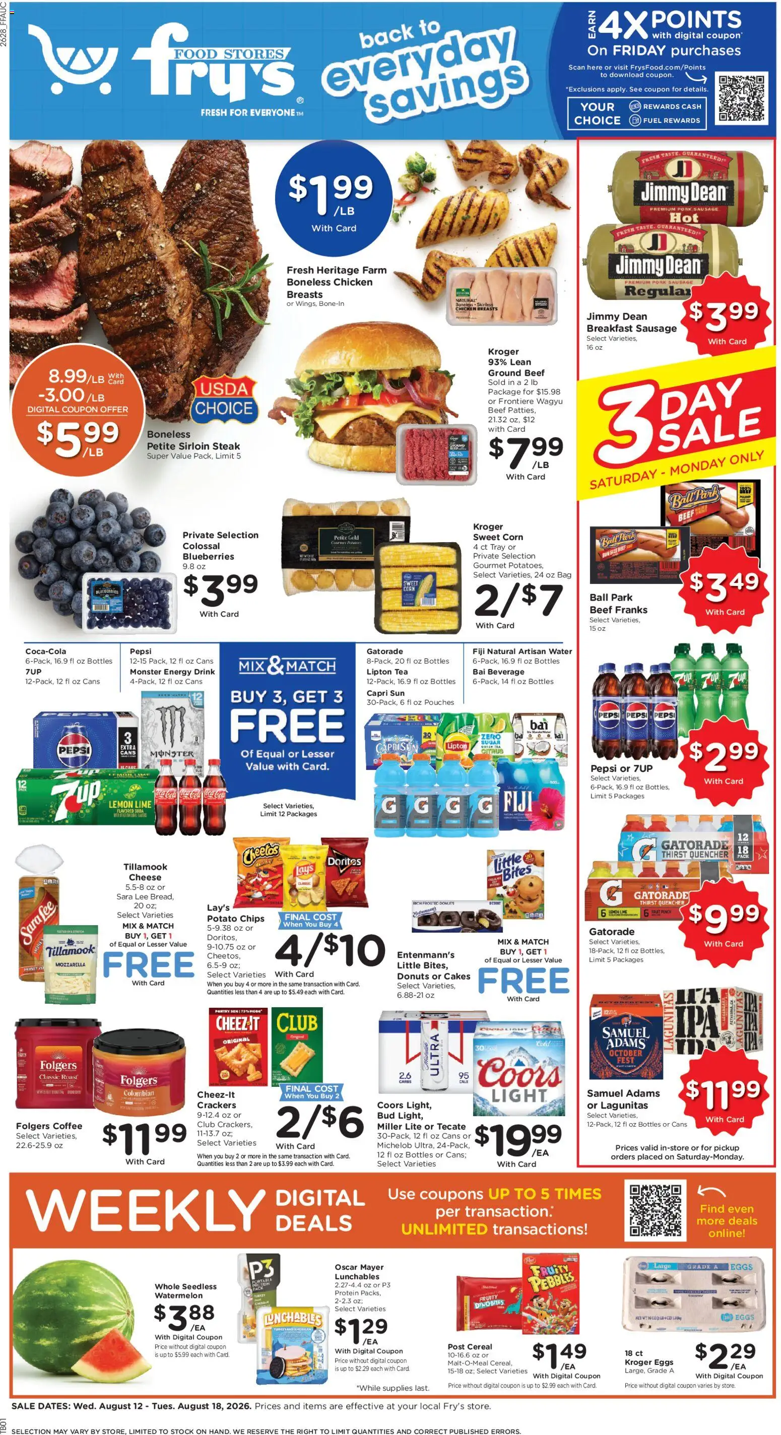 Ad Preview of Fry's Food Fry's Food Weekly Ad from 08/12/2026