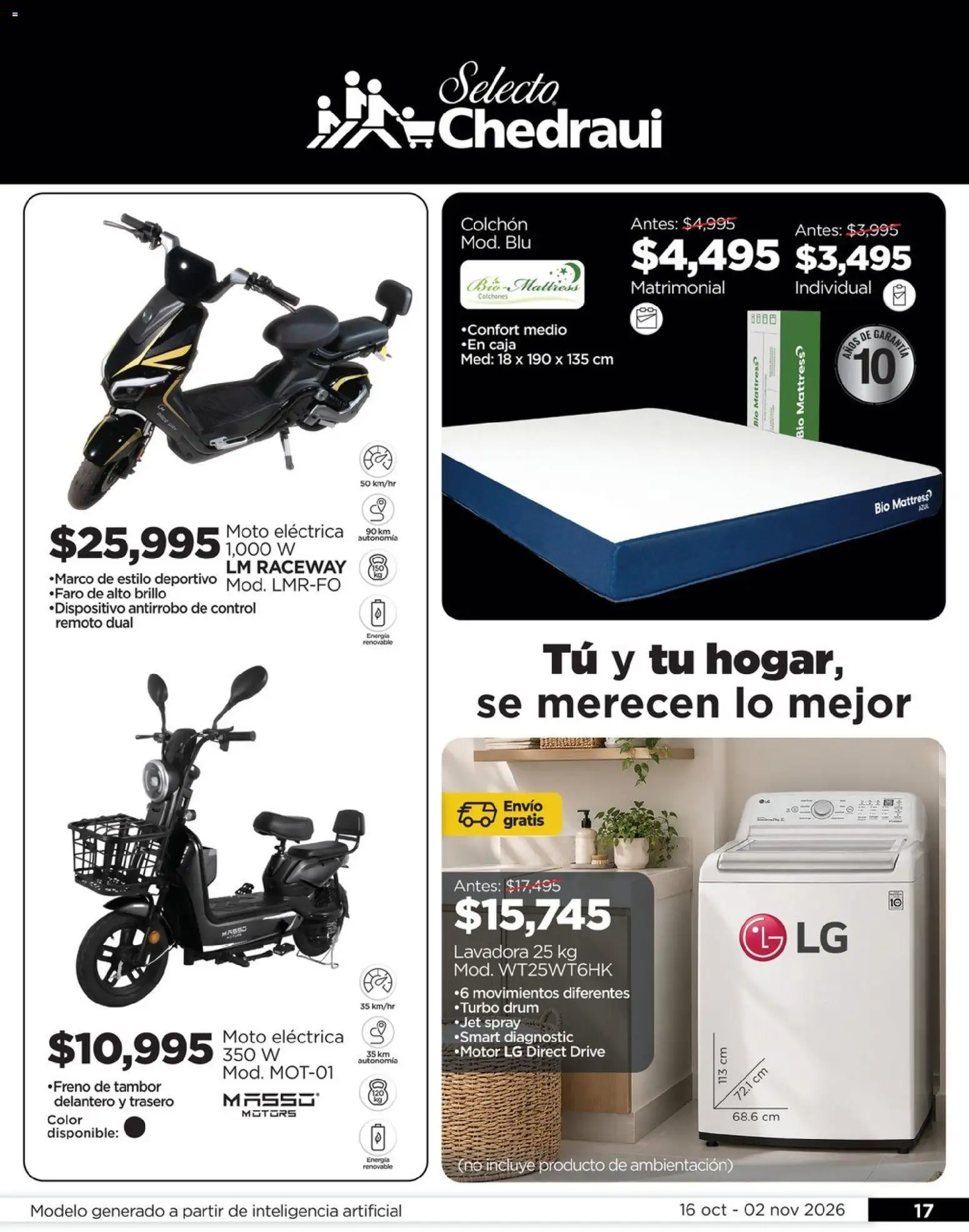 Vista previa las ofertas de la tienda Chedraui - Chedraui folleto Llevarte más cuesta menos desde el 16/10/2026 