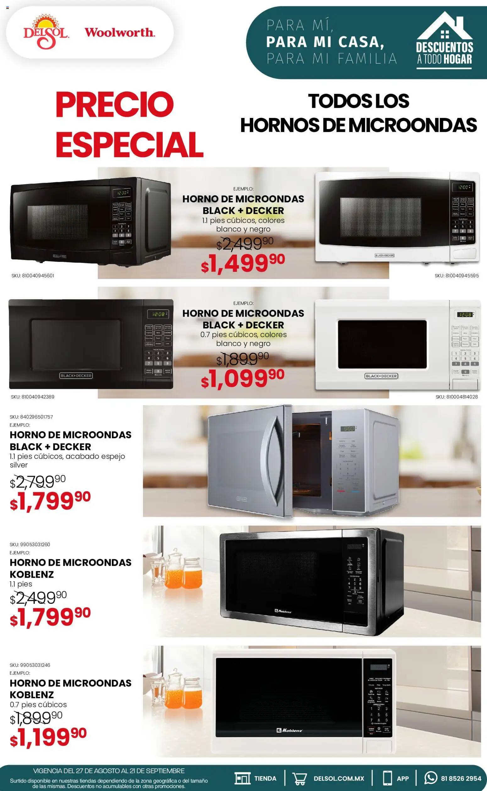Vista previa las ofertas de la tienda Del Sol y Woolworth - Del Sol y Woolworth catálogo desde el 27/08/2026 