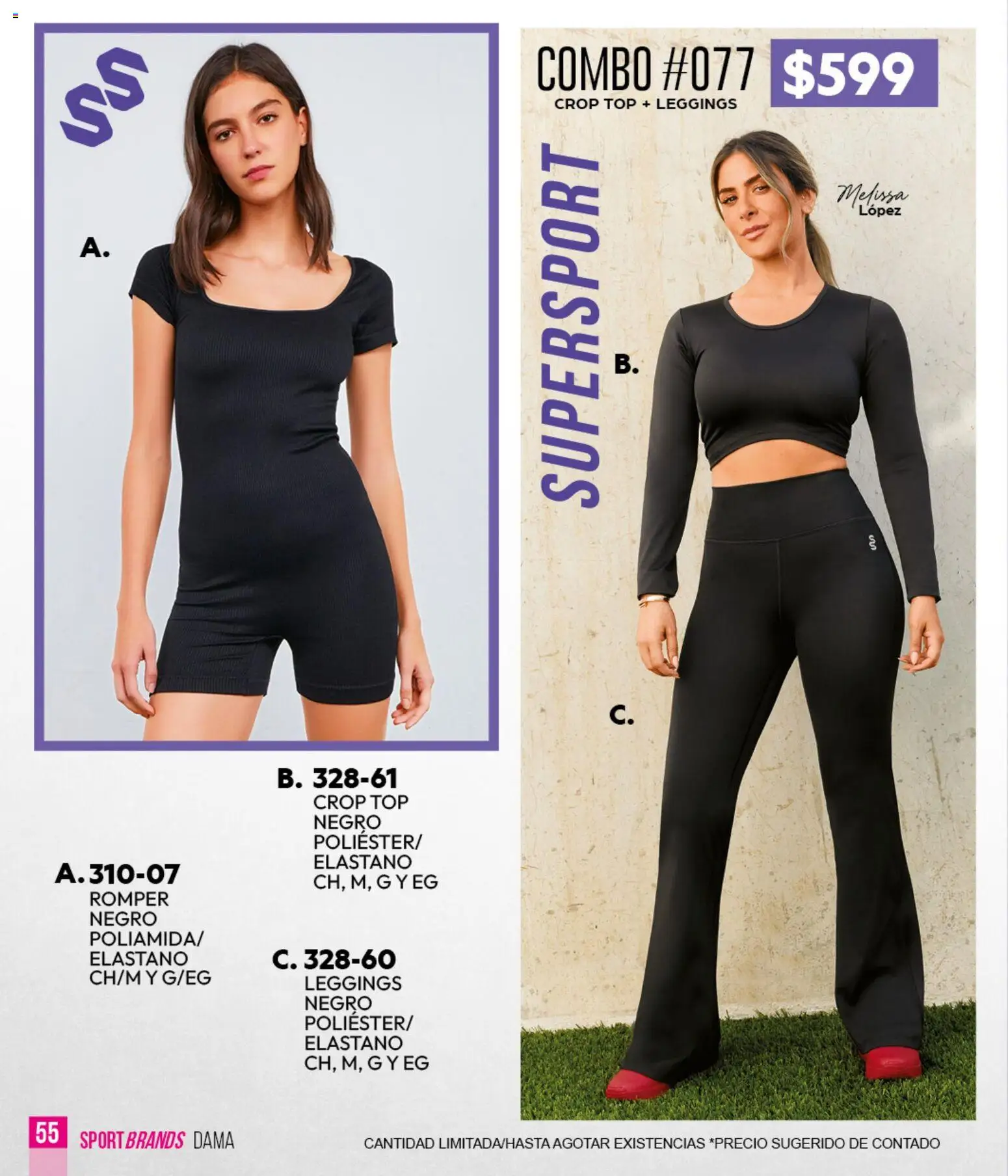 Vista previa las ofertas de la tienda Cklass - Cklass catálogo Sportbrands Verano Caballero desde el 05/03/2026 - Top, Leggings