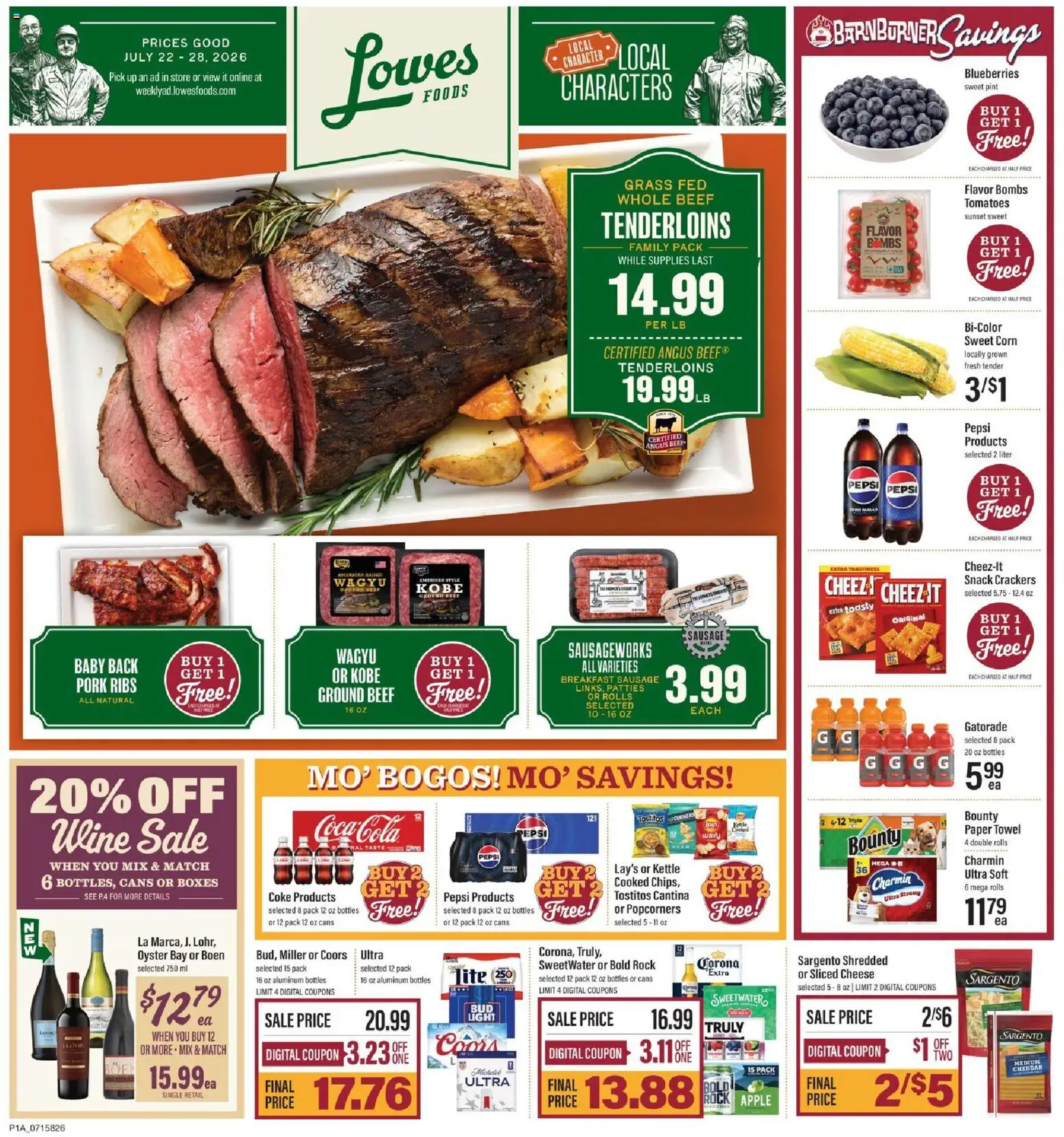 Ad Preview of Lowes Foods Lowes Foods Weekly Ad from 07/22/2026
