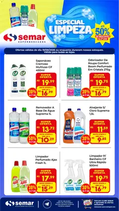 Pré-Visualização do folheto "Semar Supermercado ofertas Limpeza" da loja Semar Supermercado válido a partir de 19/09/2026