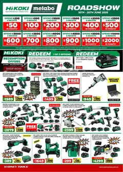 Preview of catalogue Sydney Tools catalogue from shop Sydney Tools valid 18/06/2026