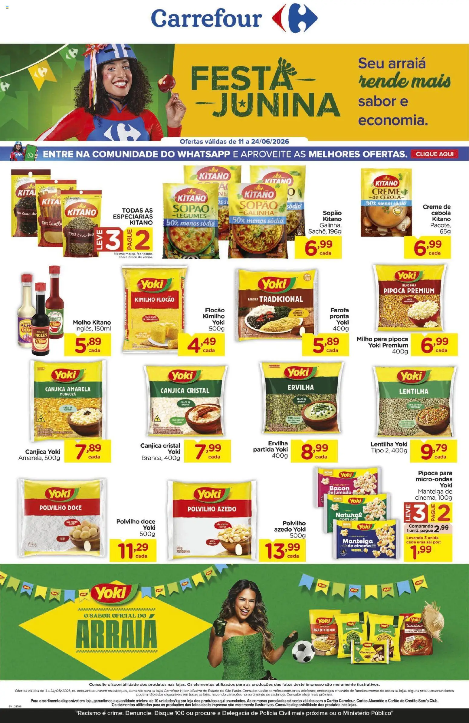 Pré-Visualização do folheto "Carrefour ofertas Especial Junina" da loja Carrefour válido a partir de 11/06/2026