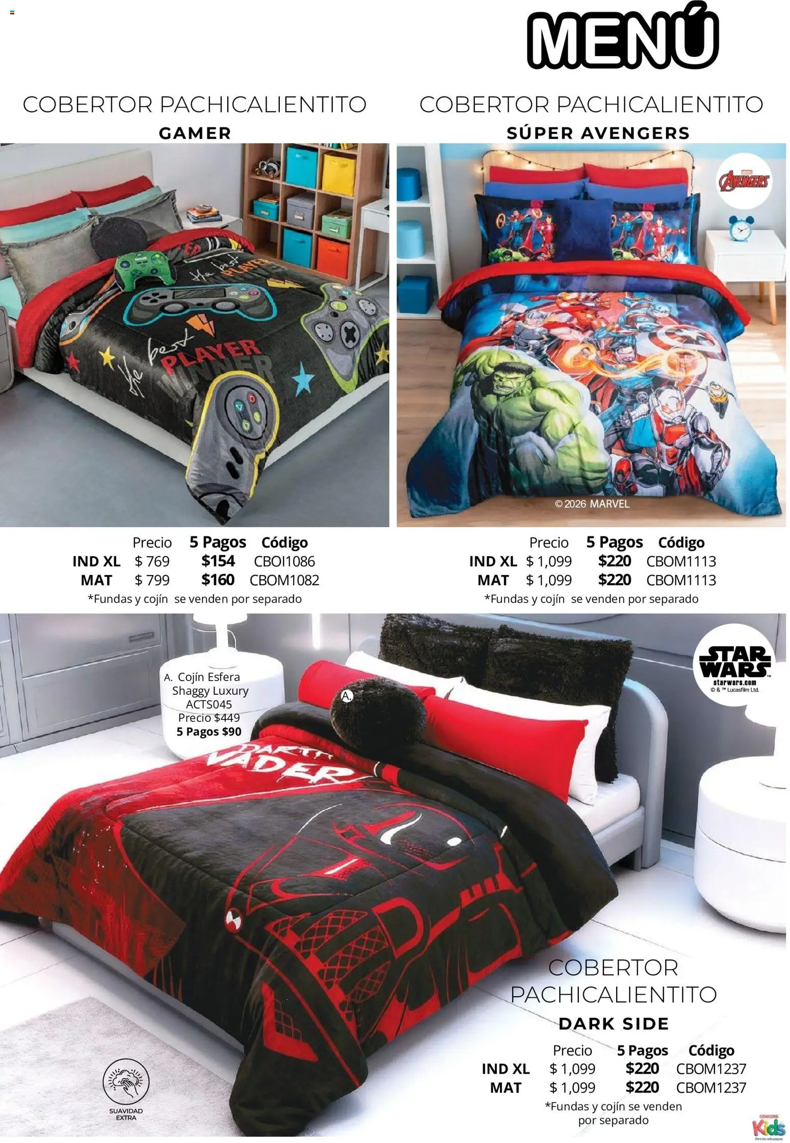 Vista previa las ofertas de la tienda Colchas Concord - Colchas Concord catálogo Colección Infantil Para los más peques desde el 15/10/2026 