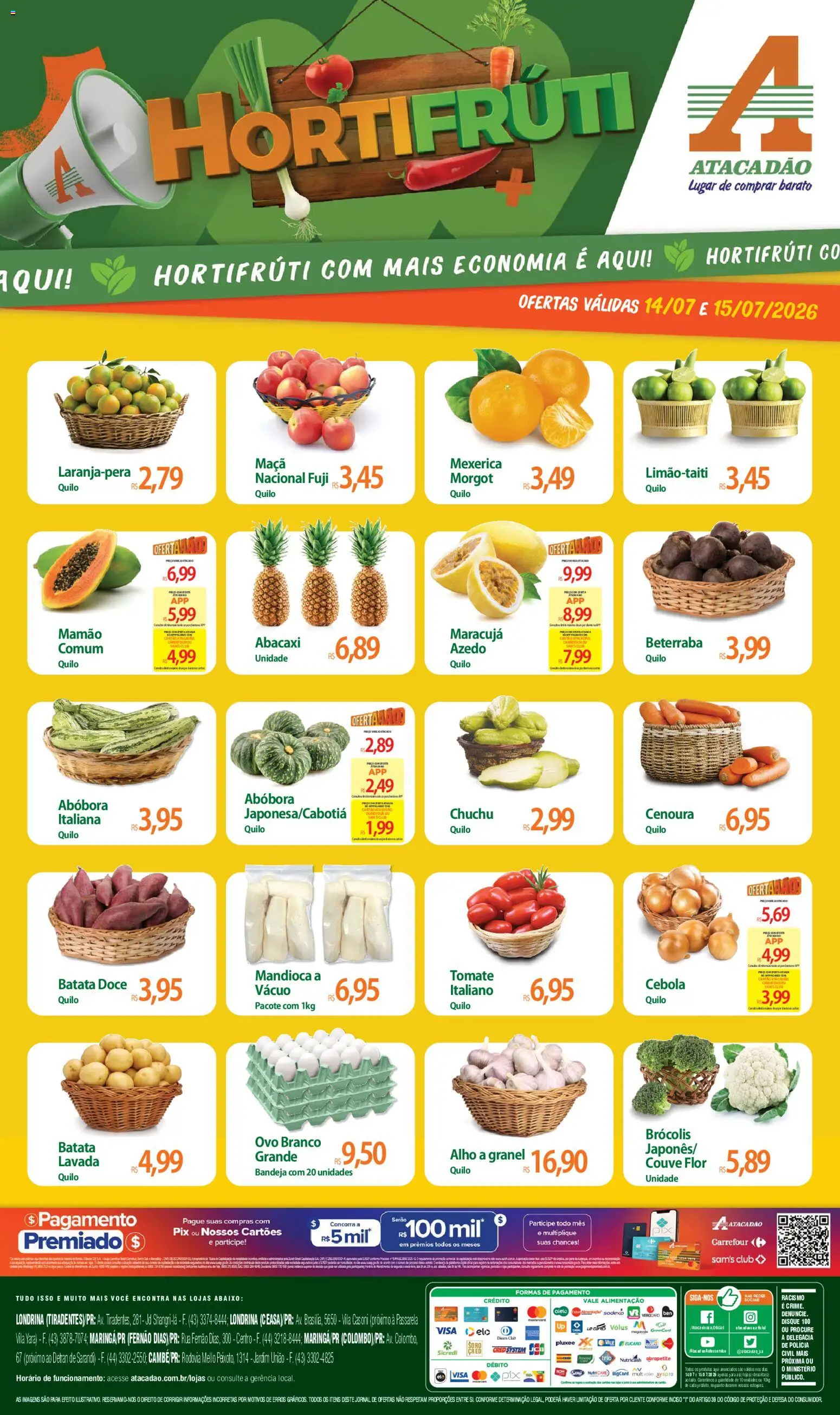 Pré-Visualização do folheto "Atacadão ofertas - PR" da loja Atacadão válido a partir de 14/07/2026