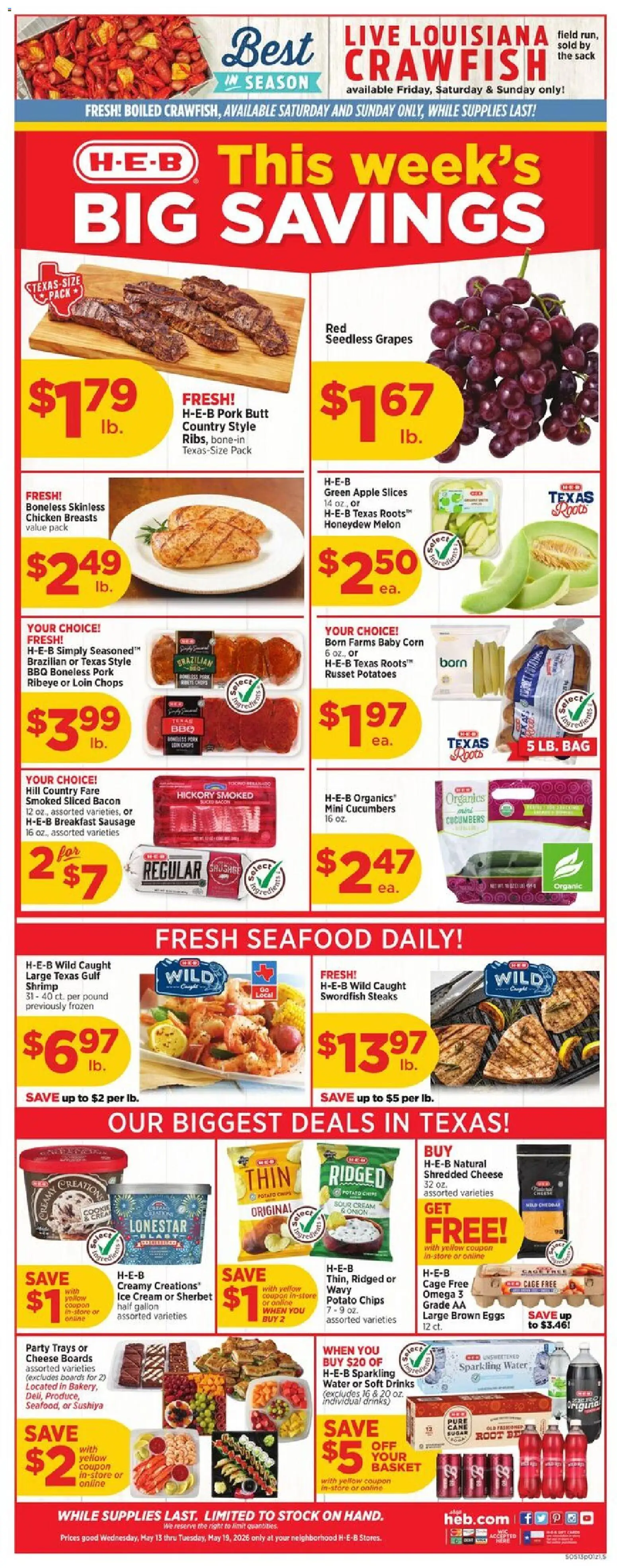 Ad Preview of H-E-B H-E-B Weekly Ad from 05/13/2026