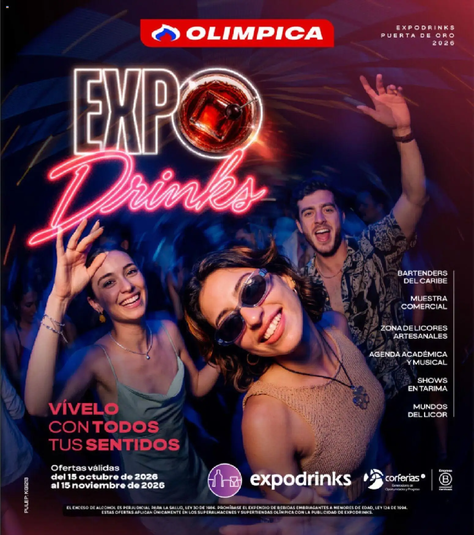  Vista previa del prospecto Olímpica catálogo Ofertas Feria Expodrinks 2026 del almacen Olímpica válida del 15/10/2026 al 15/11/2026