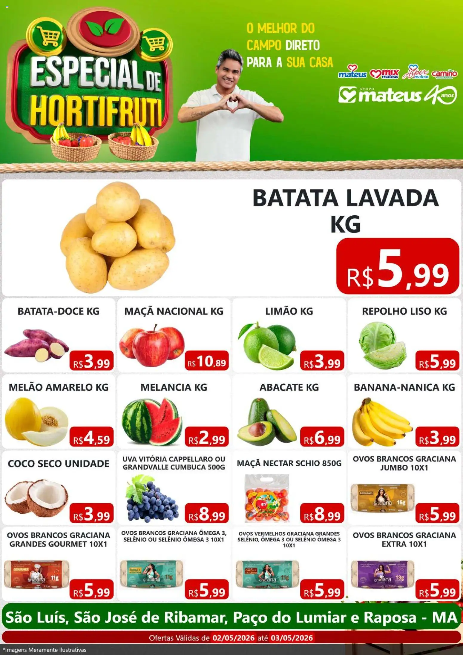 Pré-Visualização do folheto "Mateus ofertas Especial do Horti" da loja Mateus válido a partir de 02/05/2026