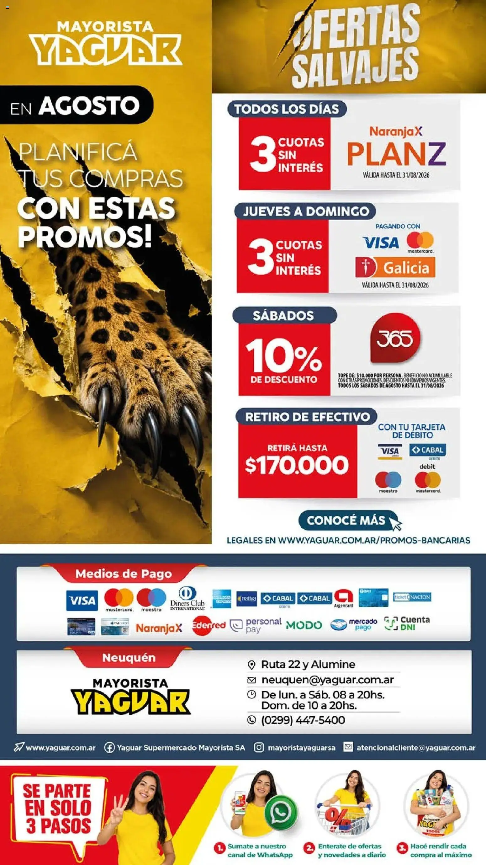 Vista previa del folleto de la tienda Yaguar válido desde el 03/08/2026 