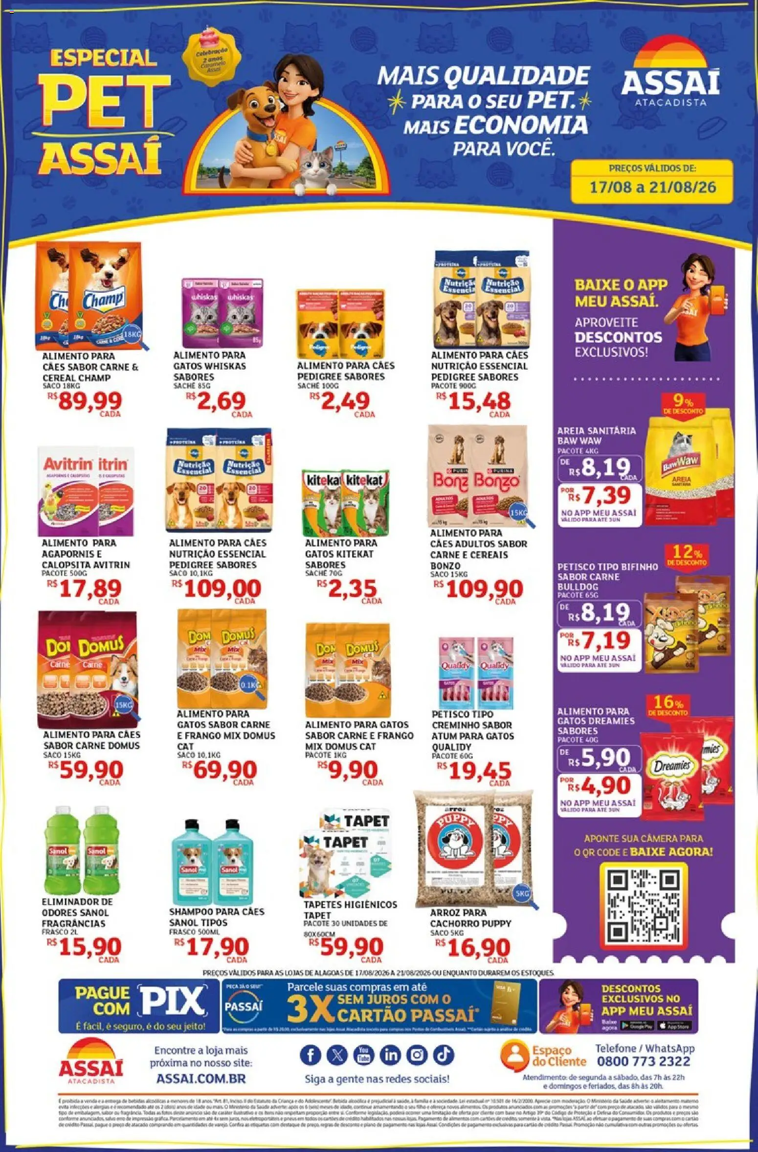 Pré-Visualização do folheto "Assaí Atacadista ofertas - AL" da loja Assaí Atacadista válido a partir de 17/08/2026