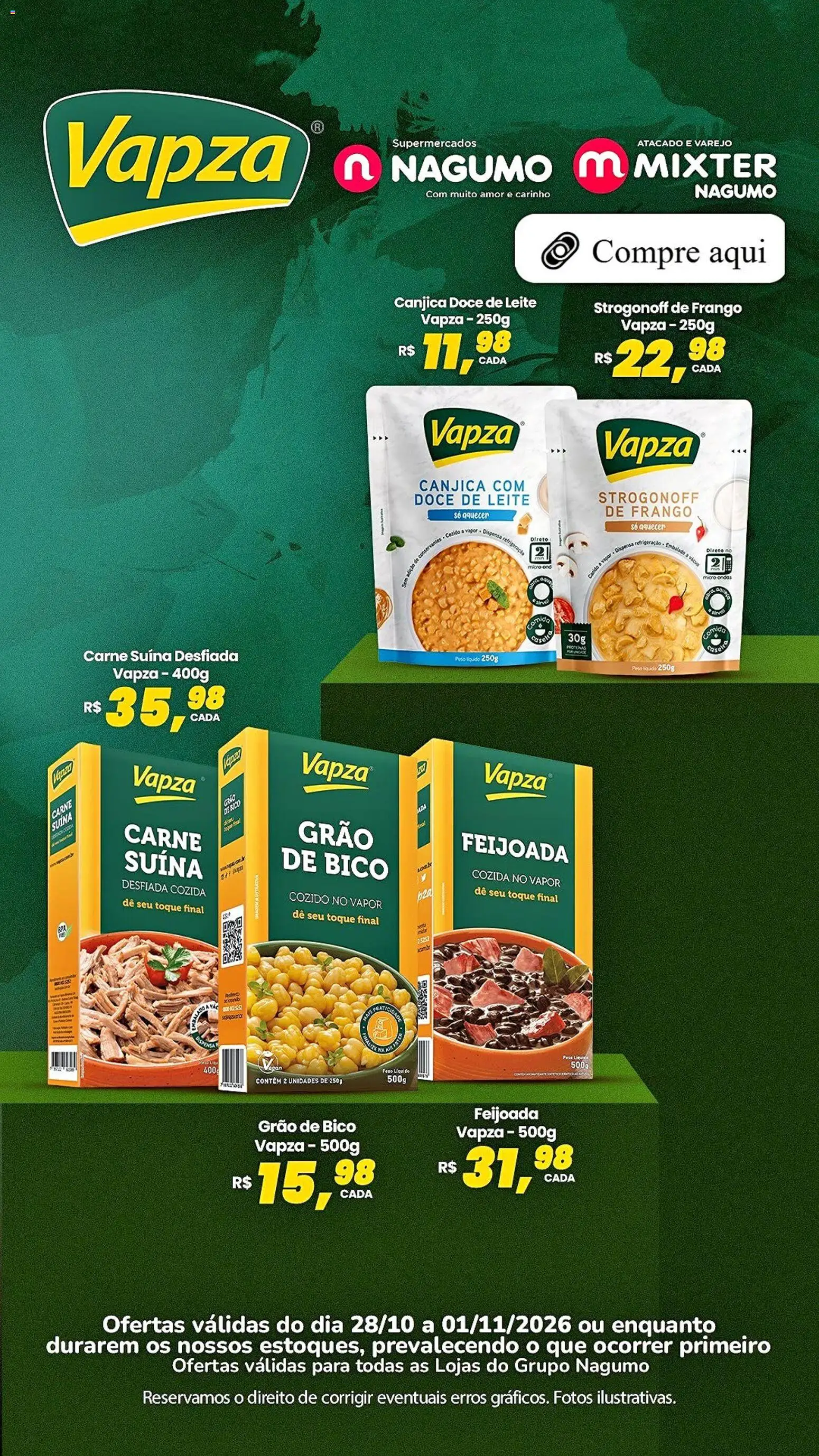 Pré-Visualização do folheto "Nagumo ofertas Vapza" da loja Nagumo válido a partir de 28/10/2026