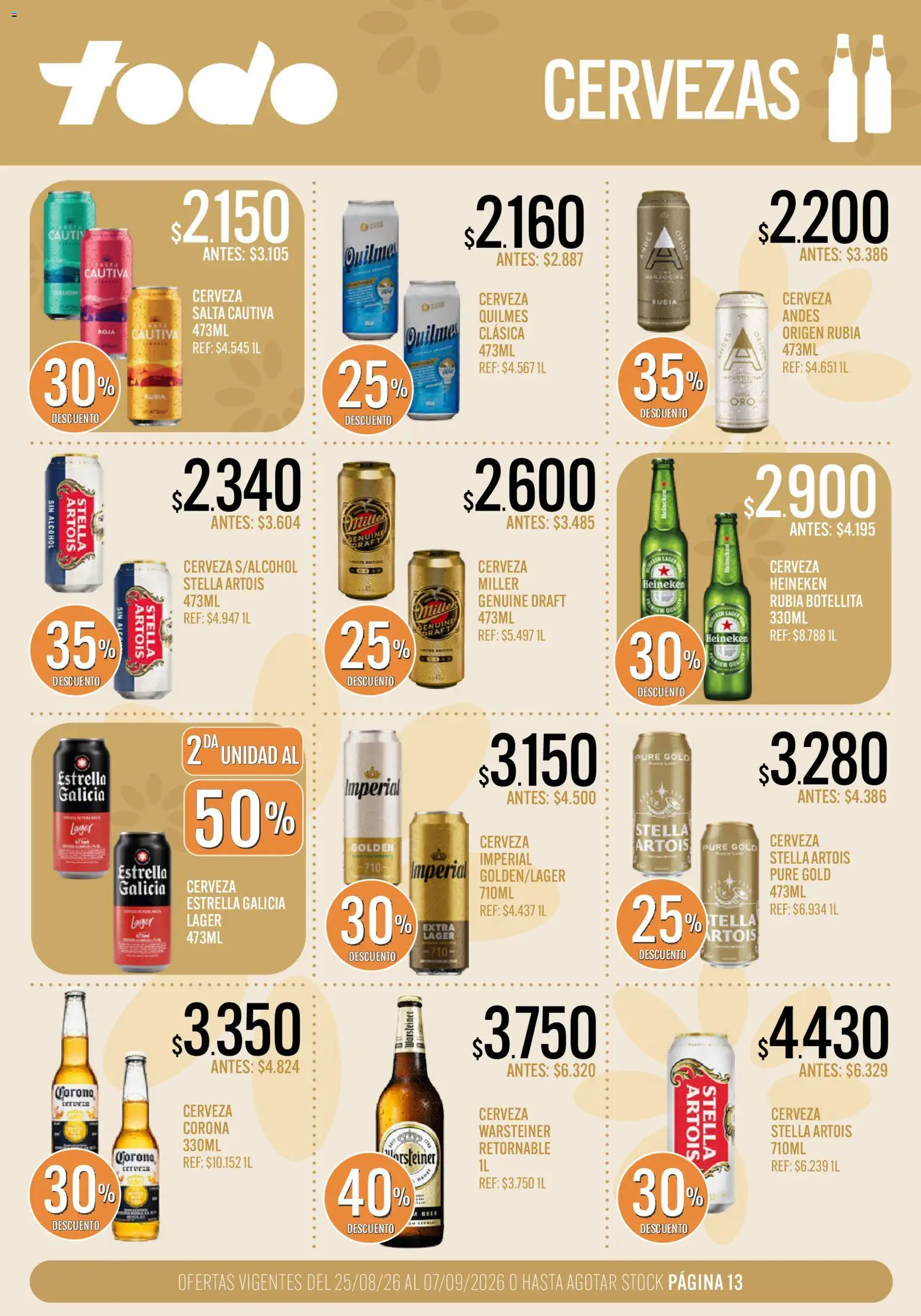 Vista previa del folleto de la tienda Supermercados TODO válido desde el 25/08/2026 