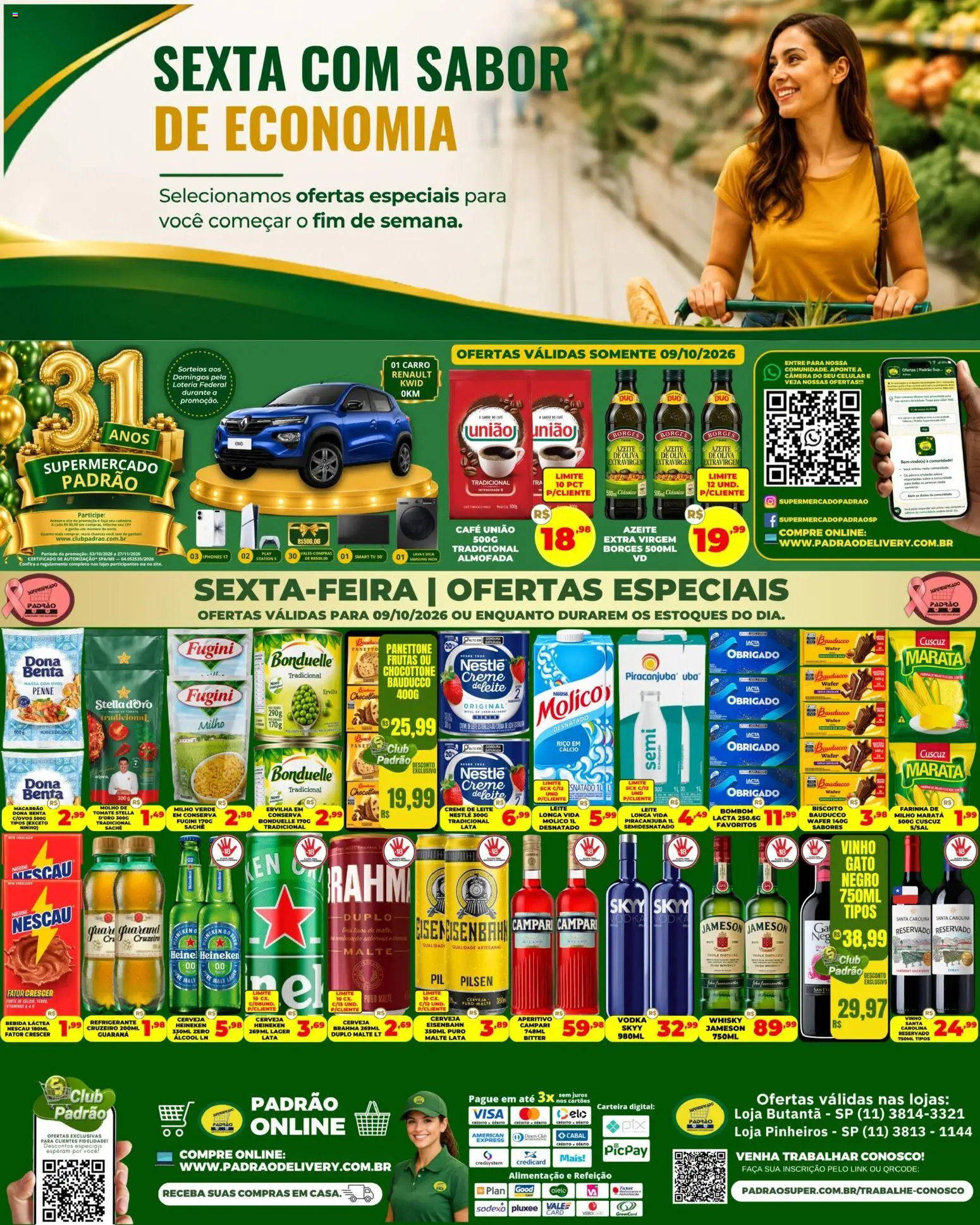 Pré-Visualização do folheto "Supermercado Padrão ofertas Sexta Imbatível" da loja Supermercado Padrão válido a partir de 09/10/2026